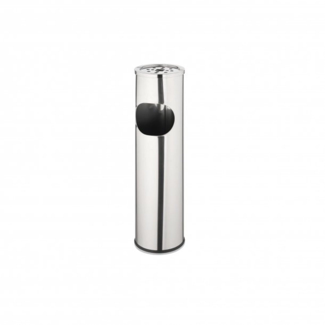 axentia Aschenbecher 2-in-1 Standabfallbehälter, mit Aschenbecher, 10 L, ø15 x 57 cm
