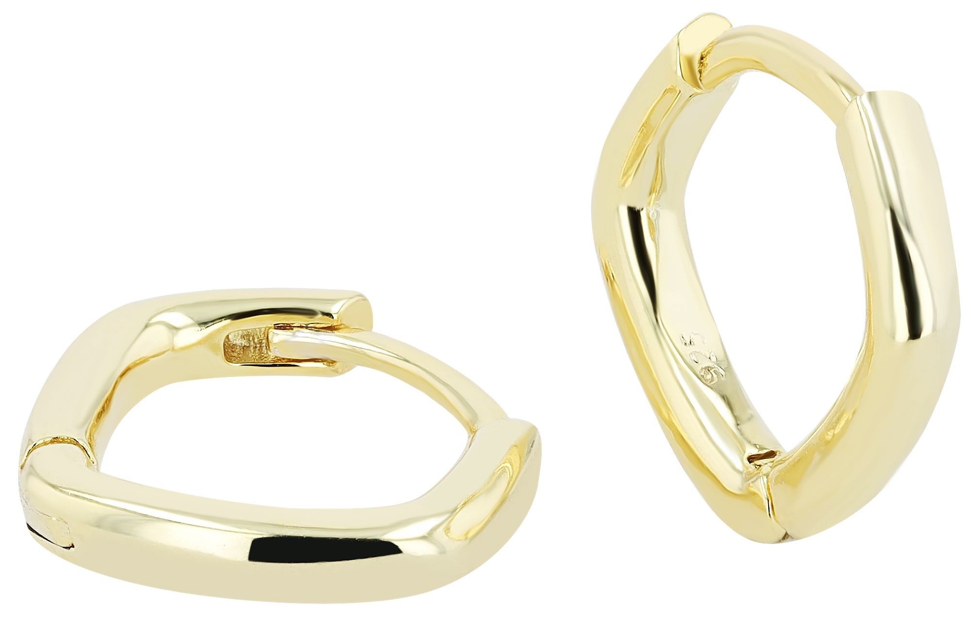 Adelia´s Klappcreolen Damen Ohrringe – Klappcreole aus 925 Silber, Schöne Geschenkidee zum einfach so