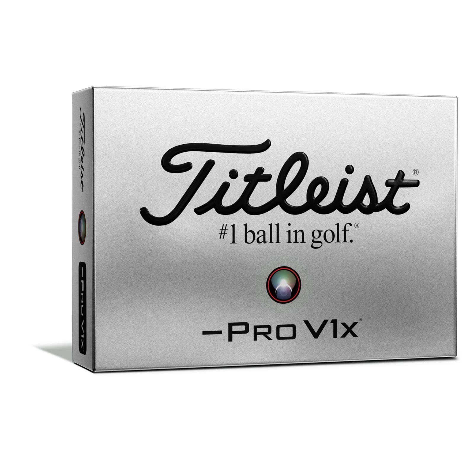 Titleist Golfball »Titleist Pro V1x 3-piece Golfbälle 12 Stück Left«, Etwas  härtere gegossene Urethan-Elastomer-Schale,Ionomer-Mantelschicht erhöht die  Ballgeschwindigkeit und reduziert den Spin