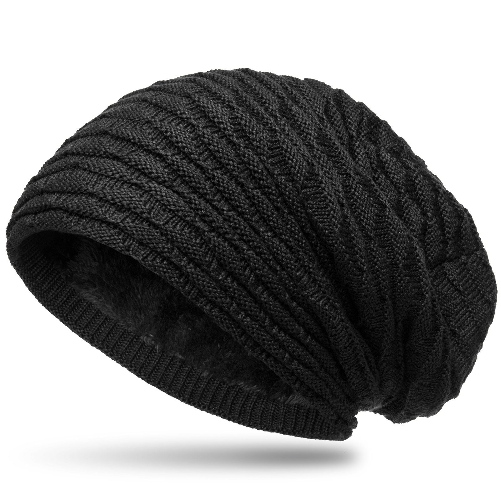 Caspar Beanie MU172 gefütterte Feinstrick Winter günstig online kaufen