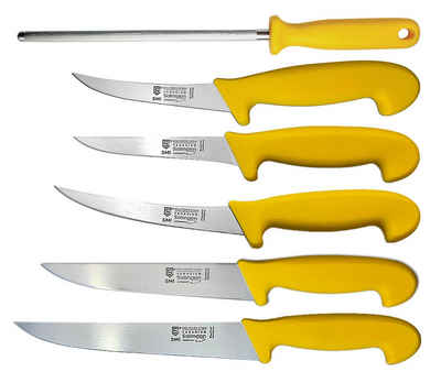 SMI Кухарські ножі 6-tlg Кухонні ножі Set Solingen Metzgermesser Wetzstahl Кістяк