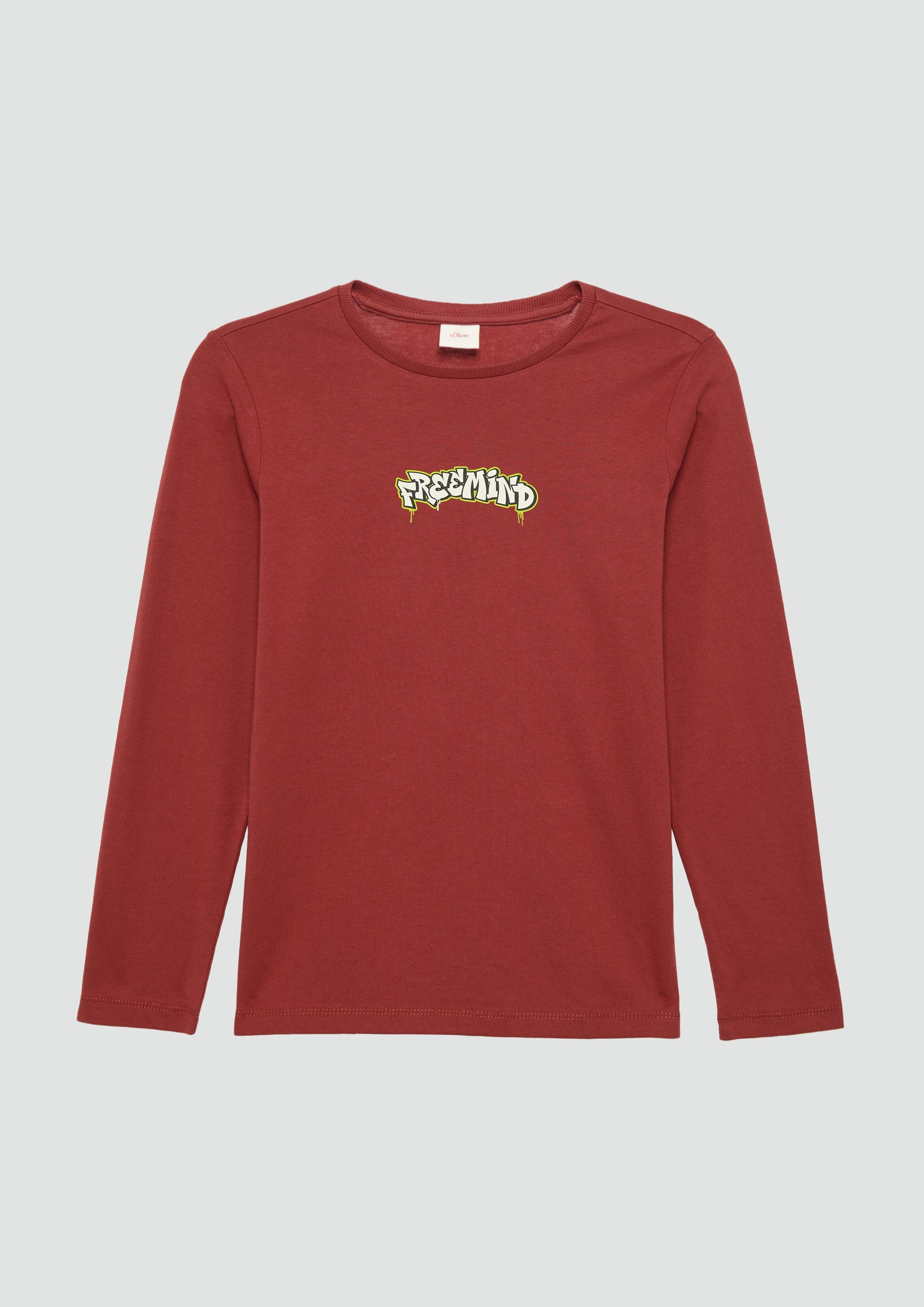 Langarmshirt Langarmshirt mit Frontprint