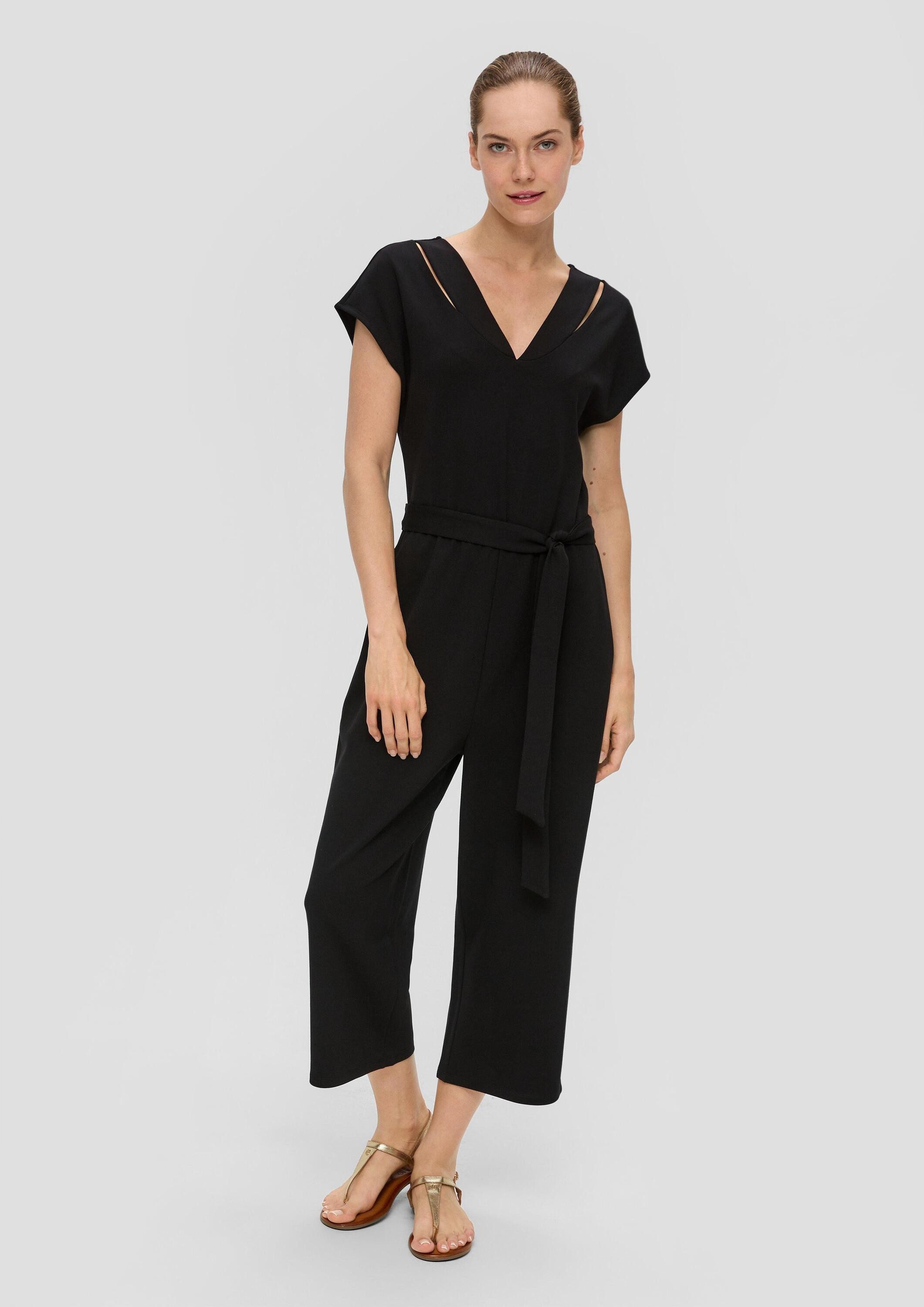 s.Oliver Jumpsuit Overall Jumpsuit aus Interlock-Jersey mit Elastikbund günstig online kaufen
