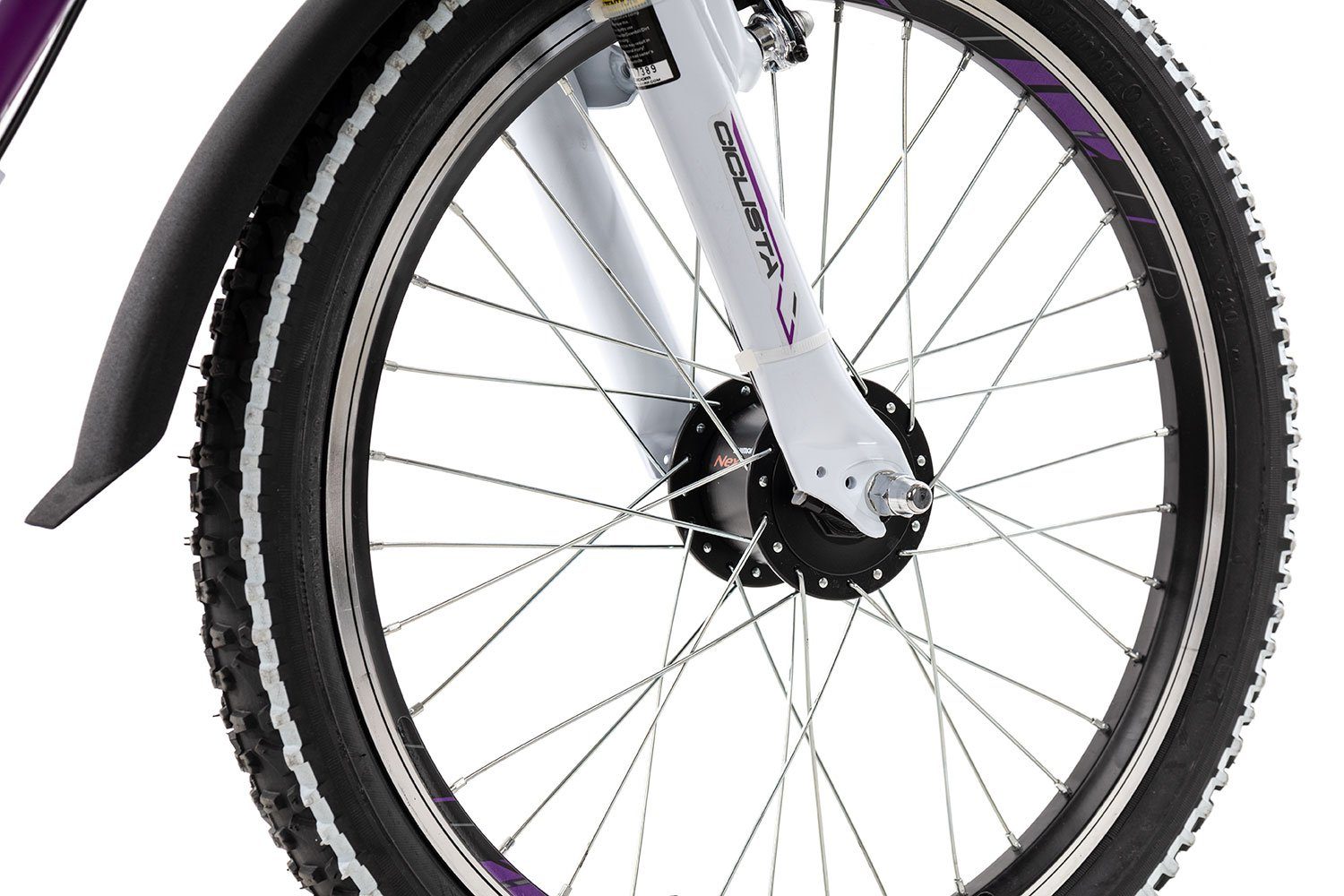 Ciclista Kinderfahrrad Adventure 3 20 Trapez, 3 Gang Shimano Nexus 3 Rücktritt Schaltwerk, Nabenschaltung Rücktritt, Kinderrad 20 Zoll Junge Mädchen weiß