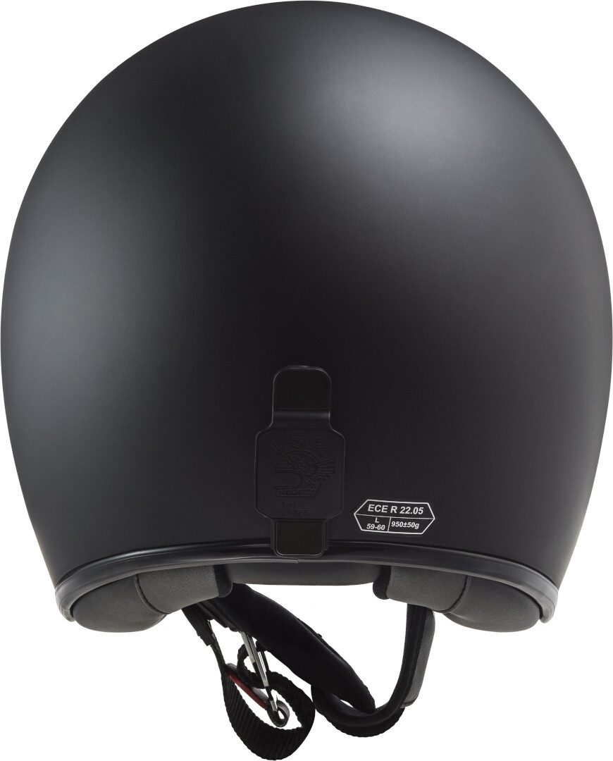 LS2 Motorradhelm OF601 Bob II Solid Jethelm, integriertes Sonnenvisier