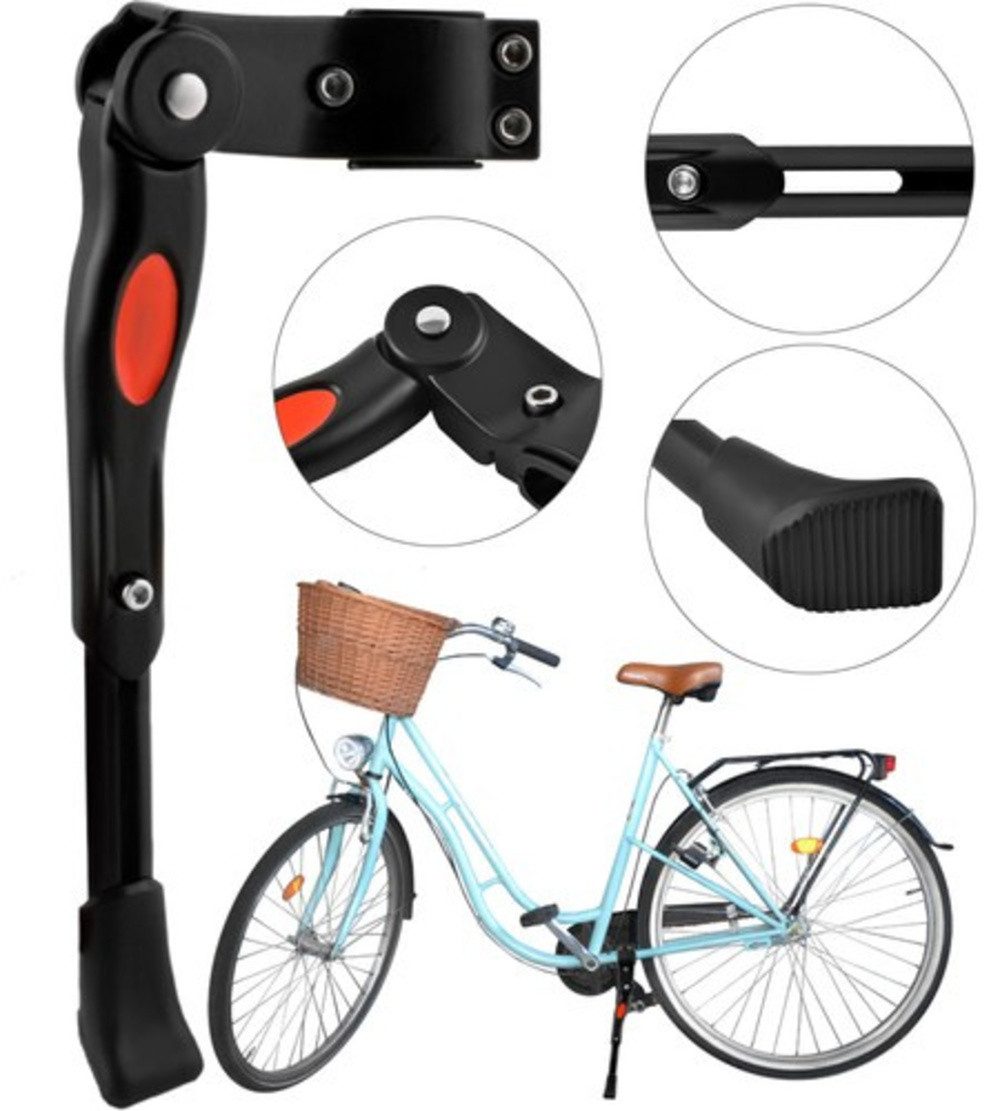 Trizand Велосипедные стойки Seitenständer Fahrrad (Spar-Set, 1-St., leichtes Aluminium), Einfache Befestigung, kompatibel mit Scheibenbremssystemen