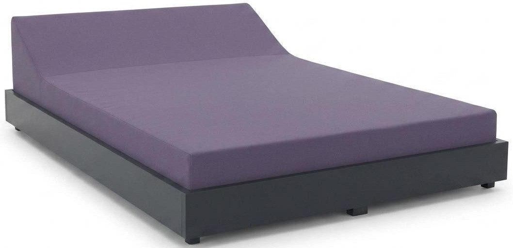 JVmoebel Wellnessliege 2-Sitzer-Liegestuhl grau bequem weich komfortabel modern neu, 1 St., Made in Europa
