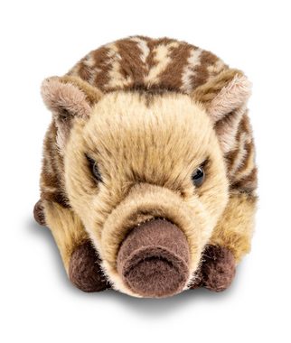 Uni-Toys Kuscheltier Frischling, liegend - 27 cm - Plüsch-Schwein, Wildschwein - Plüschtier, zu 100 % recyceltes Füllmaterial
