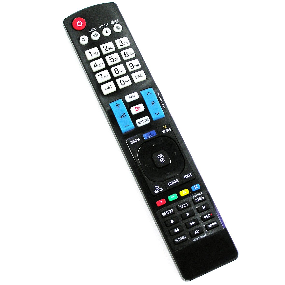 Alltro Ersatz Fernbedienung für LG AKB73756502 3D LED TV Fernseher Fernbedienung