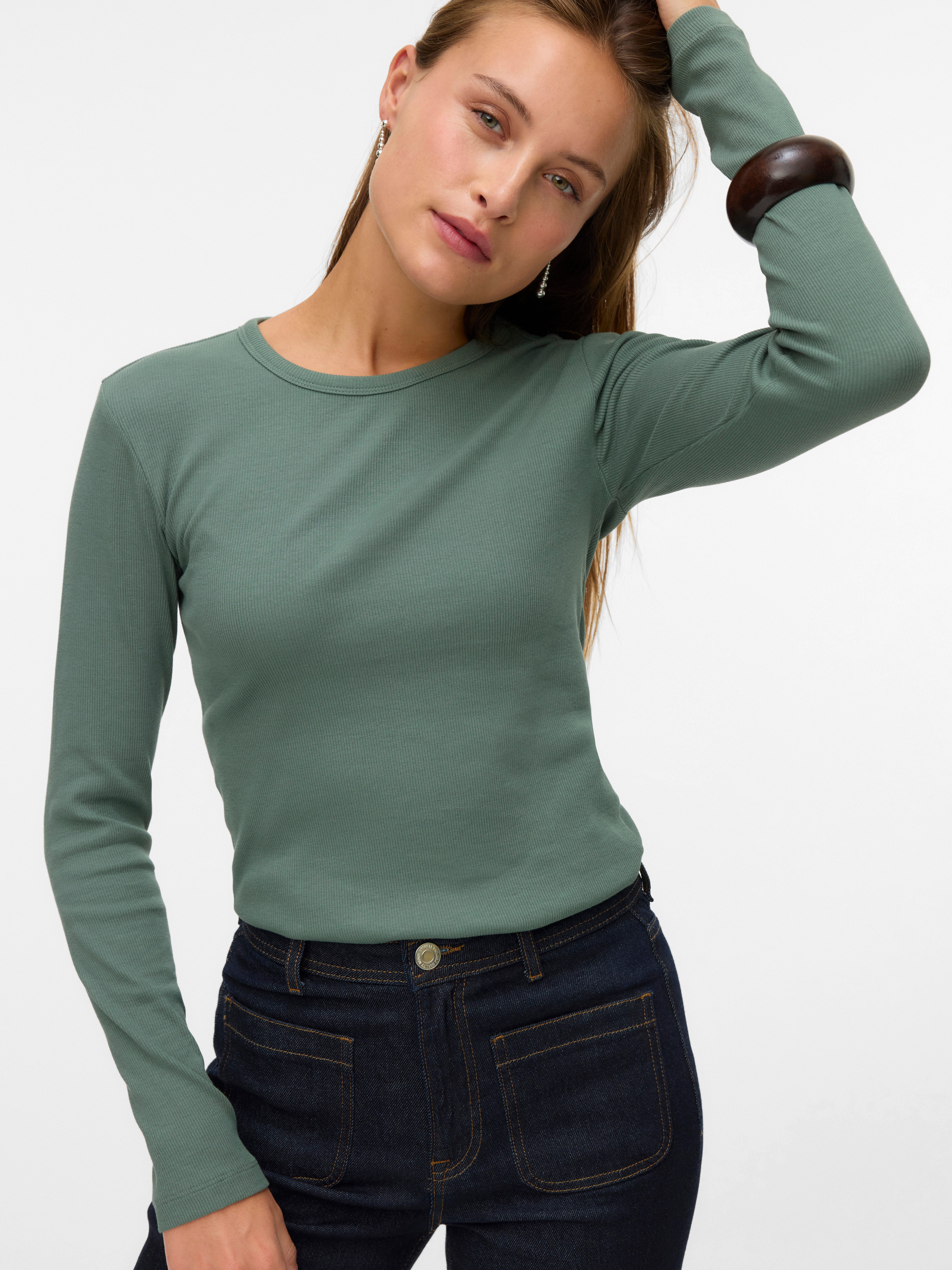 Vero Moda Langarmshirt VMCHLOE LS SHORT günstig online kaufen