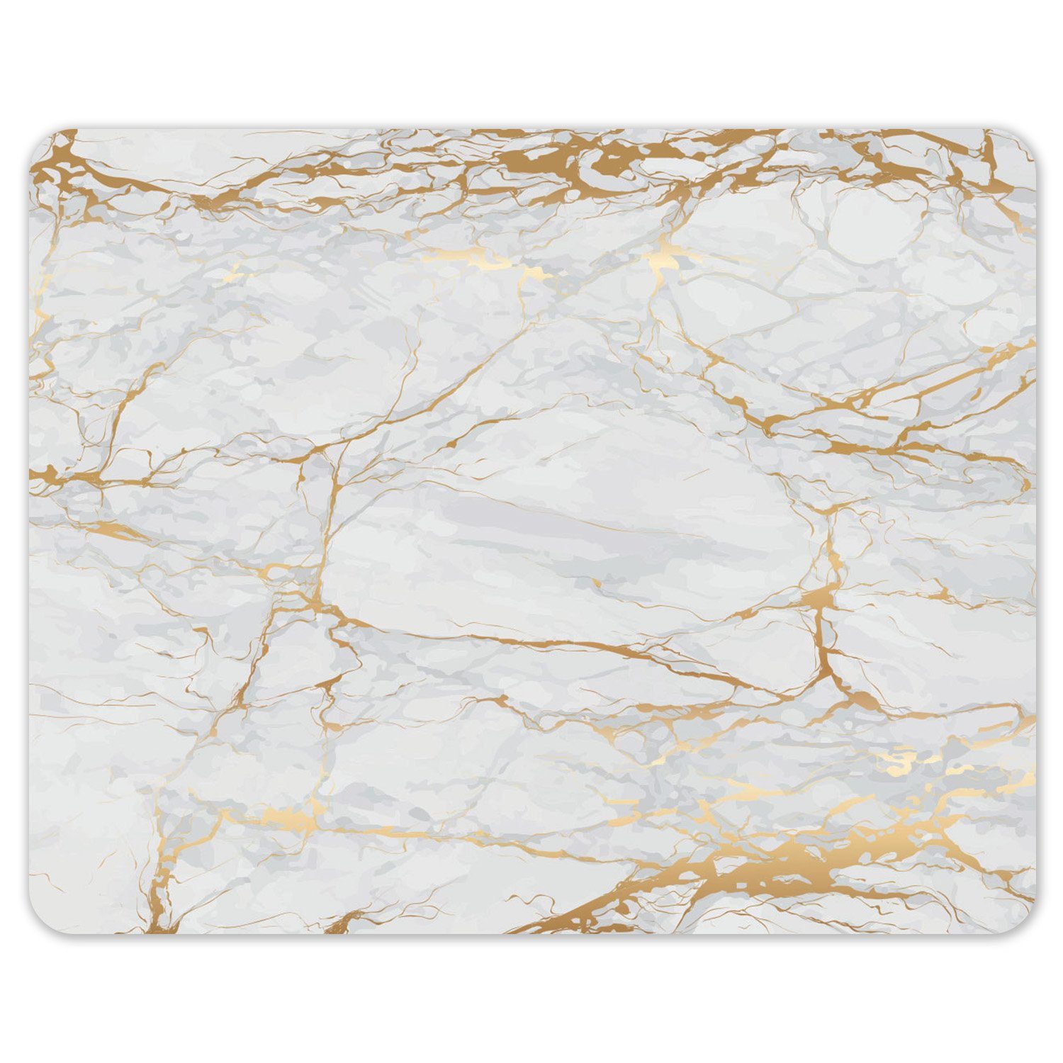 younikat Platzset Mauspad mit Motiv - Marmor Look – 24 x 19 cm I abwischbare Oberfläche