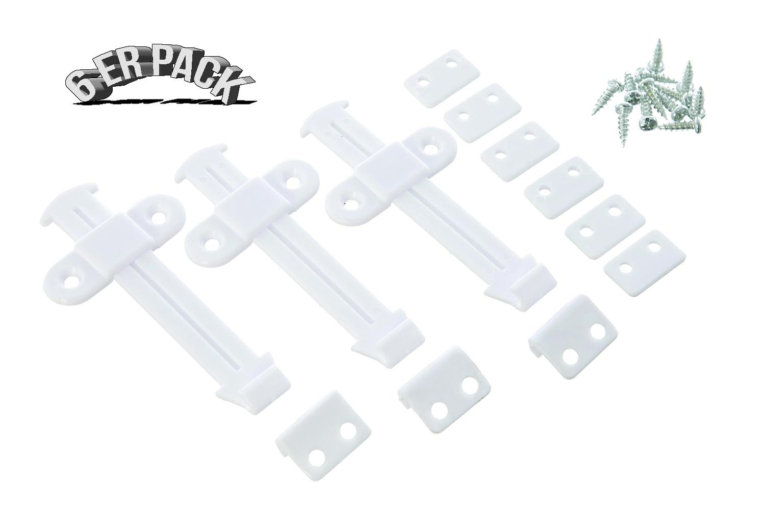 Dreambaby Kantenschutzpolster [6ERPACK] G149 Seitliche Schubladensicherung Kindersicherung-Schrank (6 St), Seitliche Montage