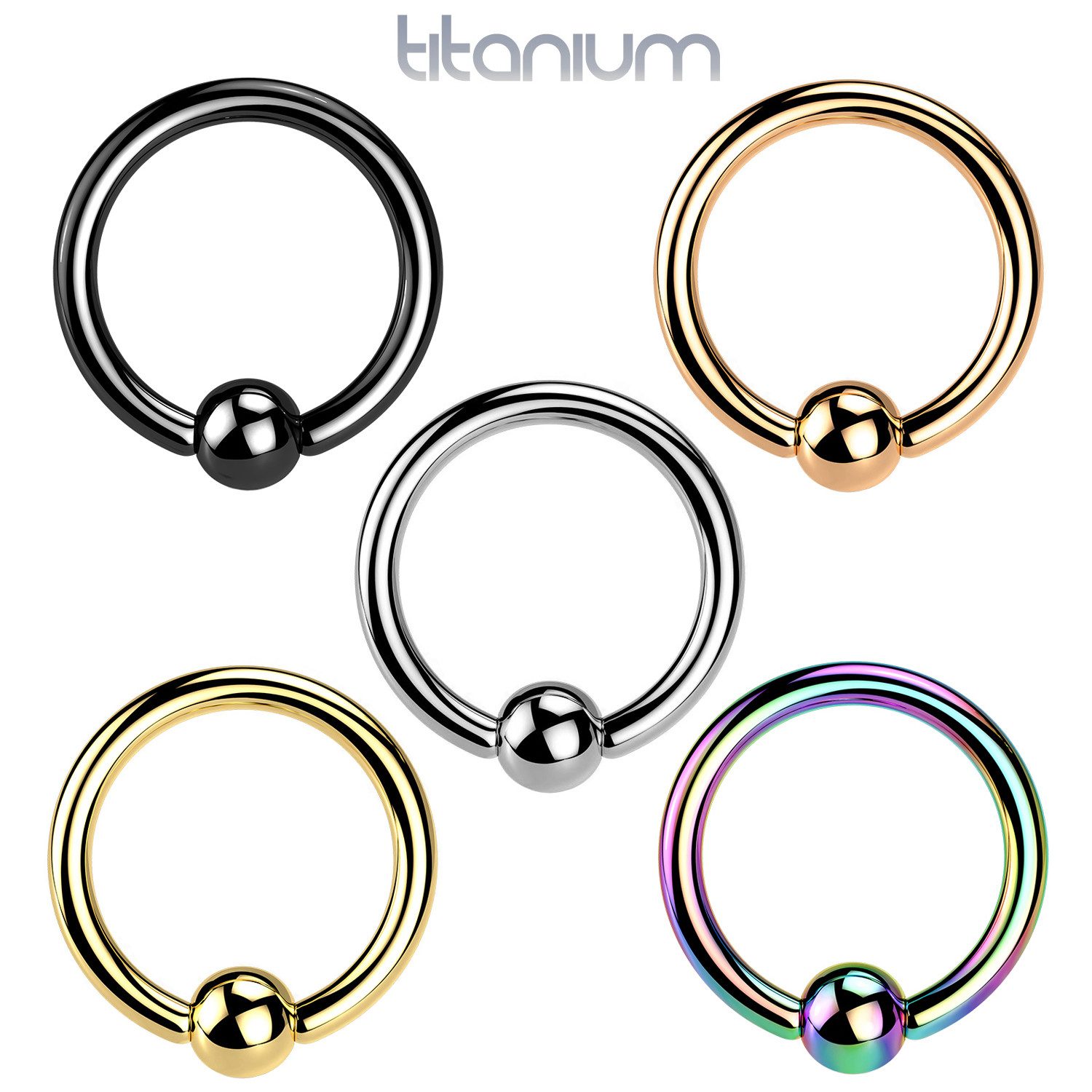 Taffstyle Nasenpiercing Titan CBR Ohr Tragus Septum Universal Ring Gold 1,2 günstig online kaufen