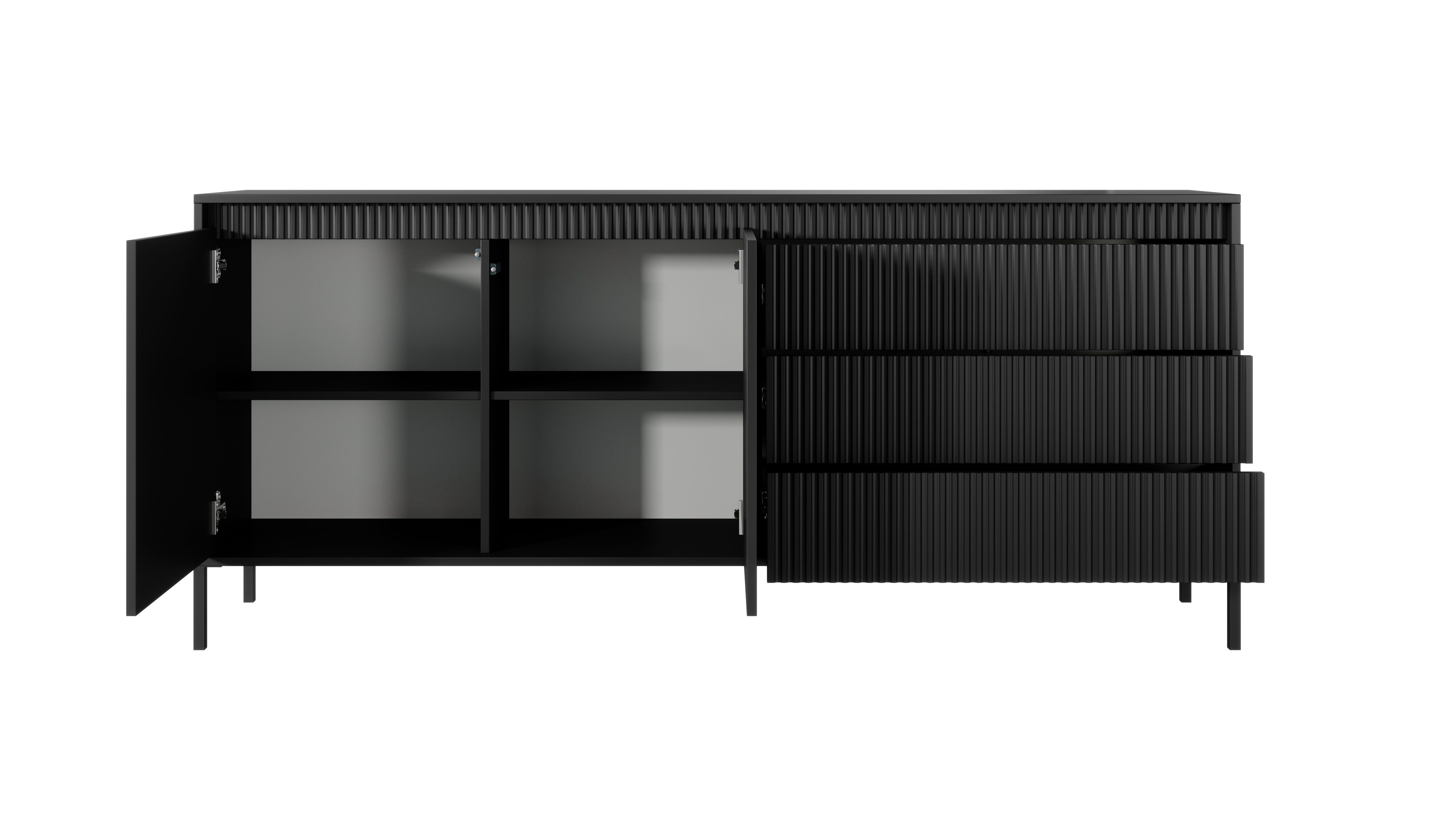 yourhouse24 Schubkastenkommode SENSO 2D3S Sideboard mit 2 Türen und 3 Schubladen
