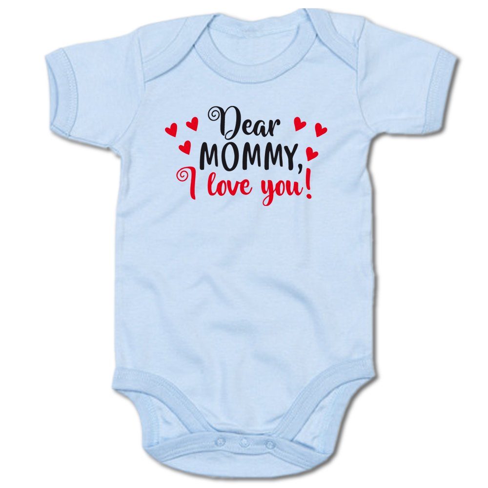 G-graphics Kurzarmbody Dear Mommy, I love you! Baby Body mit Spruch / Motiv / Aufdruck • zum Muttertag
