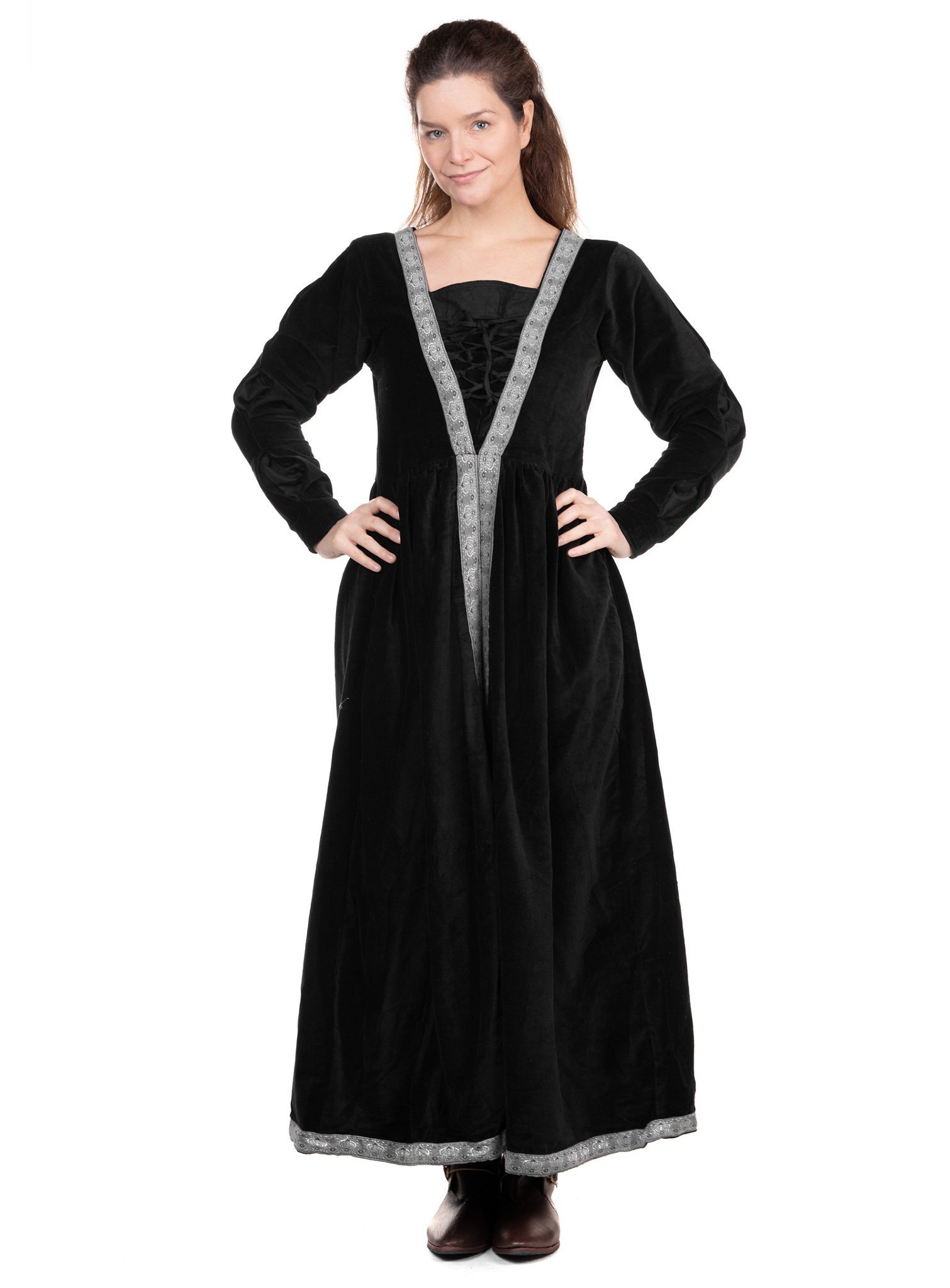 Metamorph Hexen-Kostüm Zauberin Samtkleid dunkelrot, Hochwertige und authentische Mittelalterkleidung zu unschlagbar günst