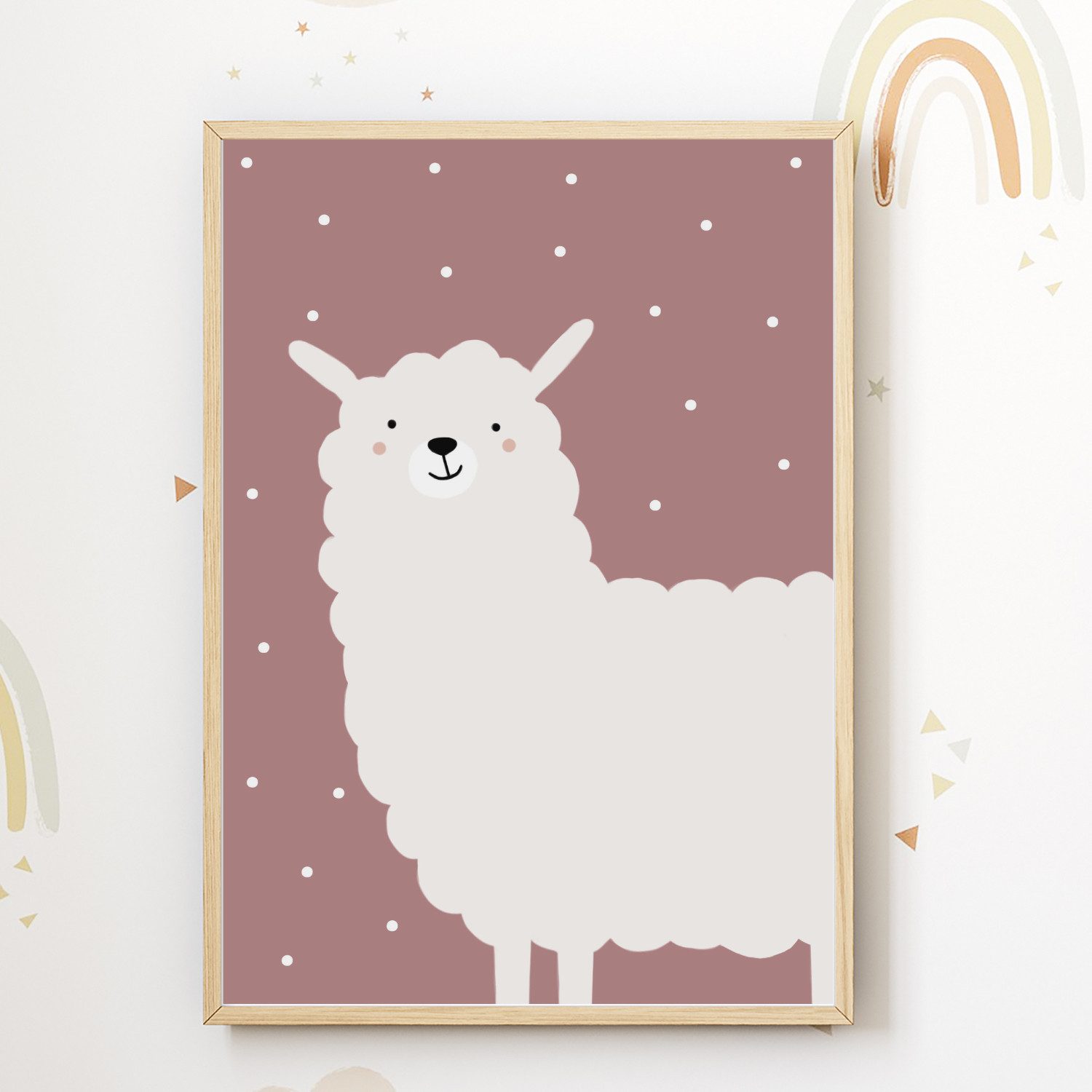 MeinBaby123® Poster Bilder Kinderzimmer, Poster Kinderzimmer Deko, Süße Tiere, Babyzimmer, Tiere Wandbilder, Boho, Sprüche – Bild 4 von 5