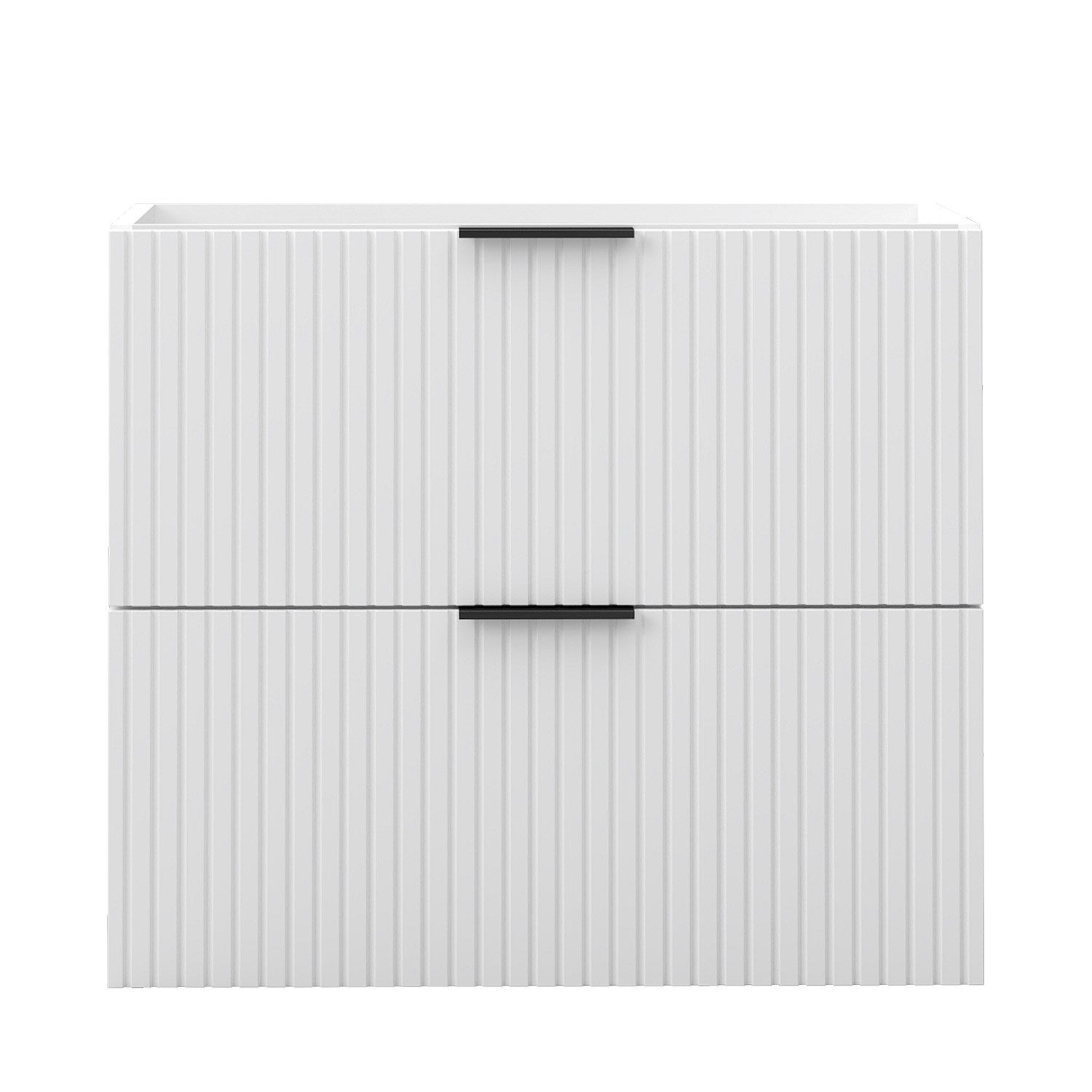 duschspa Waschtisch Waschbecken mit Unterschrank Badmöbel Set Hängeschrank, mit Griffe, 60/80/100cm