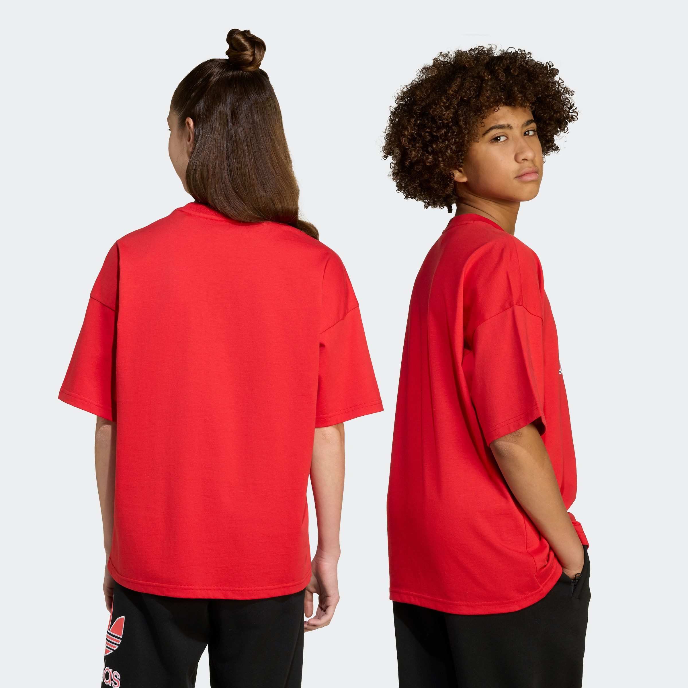 adidas Originals T-Shirt OVERSIZE TREFOIL lockerer und lässiger Schnitt, für Kinder, mit großem Trefoil-Logo