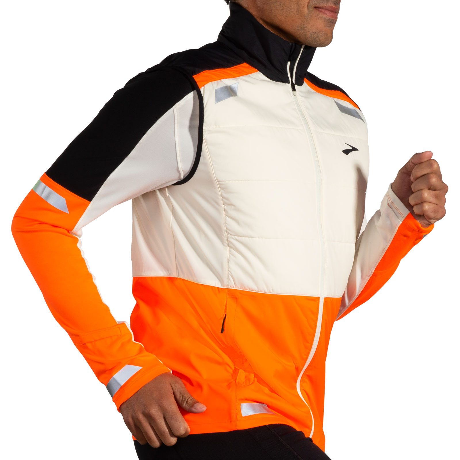 Brooks Laufjacke Run Visible Insulated Vest 2.0 Men 211518-167 Hohe Sichtbarkeit auch bei schlechten Lichtverhältnissen