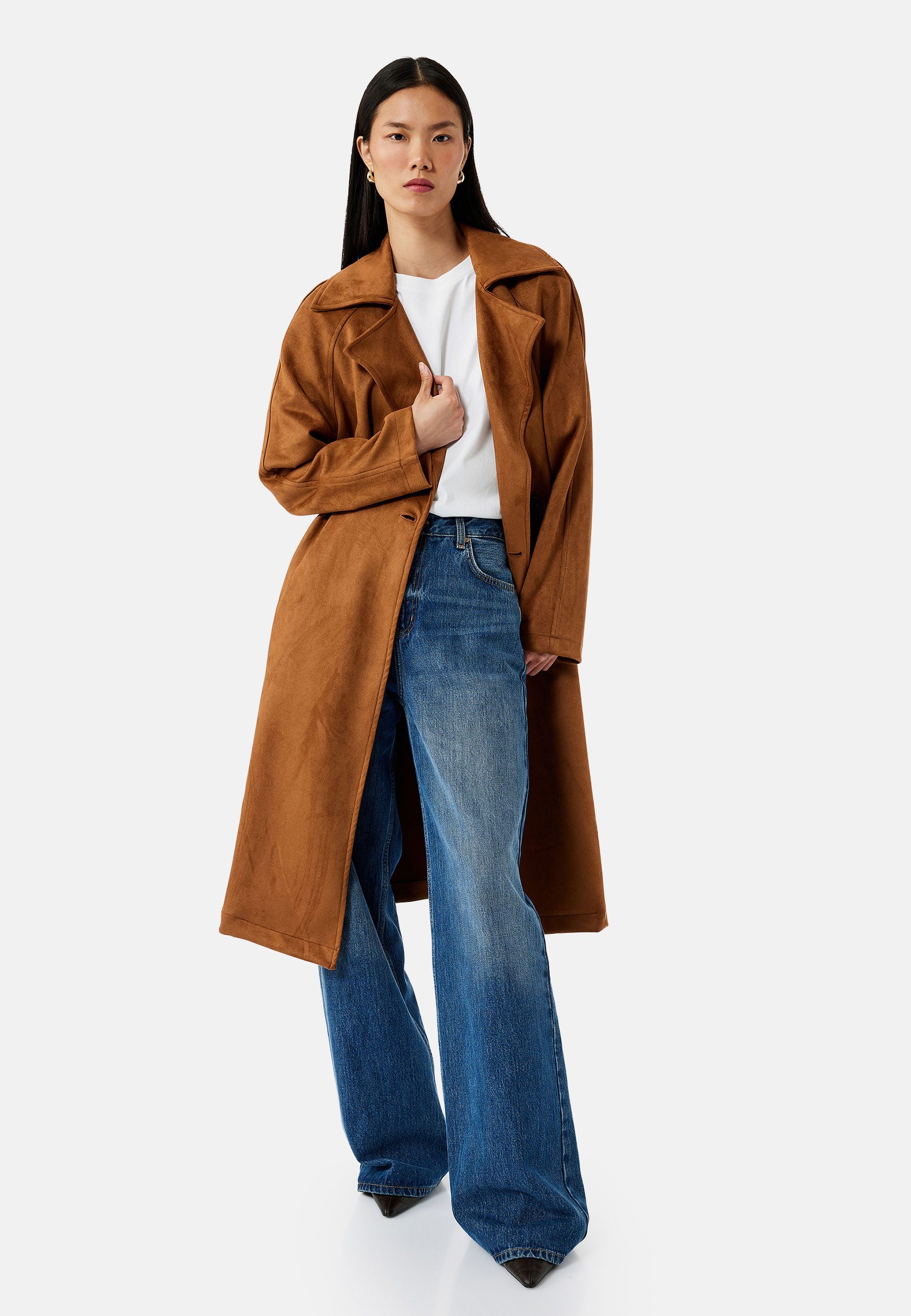 Koton Trenchcoat Regular Mit Bauchgurt Trenchcoat