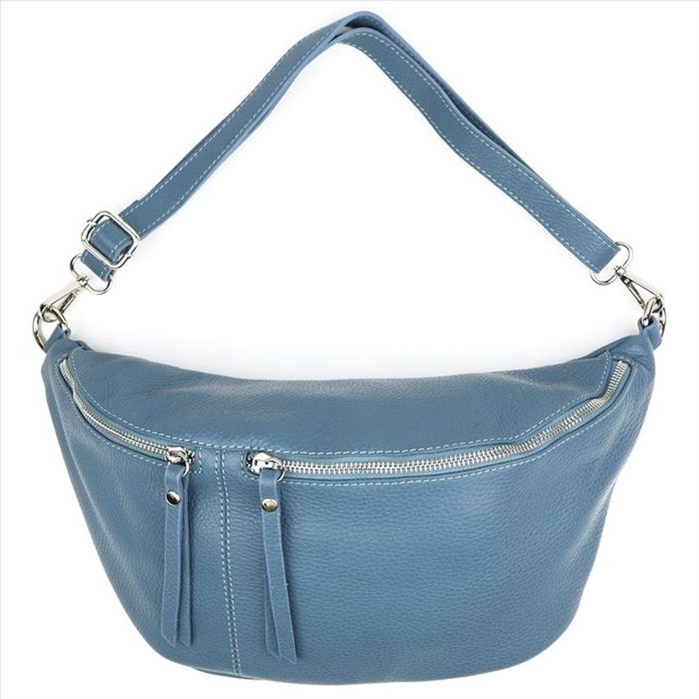 Bauchtasche XXL Bodybag Bauchtasche Crossbag Echt Leder Made in Italy