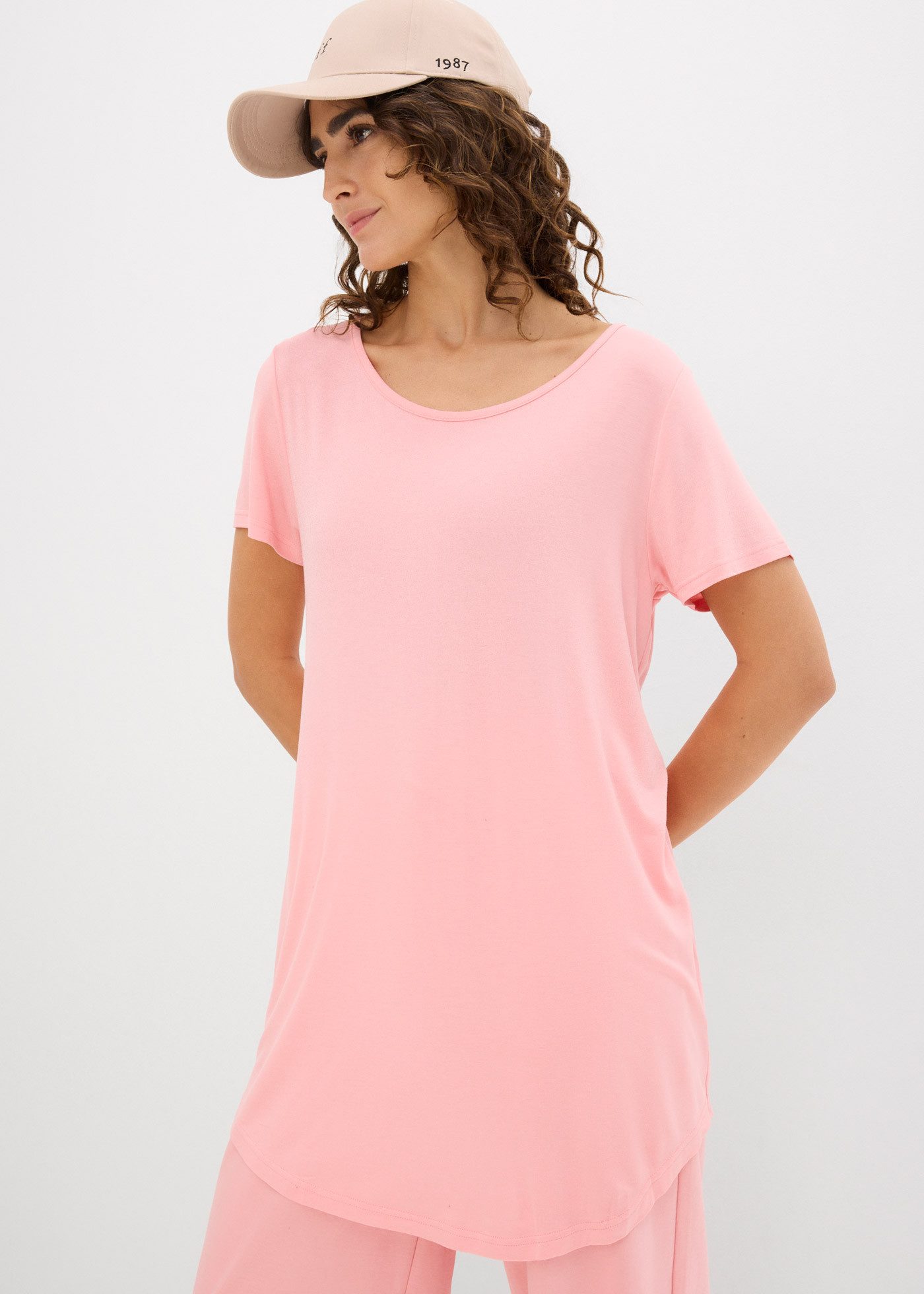 bonprix Longshirt bequeme Passform, perfekt zu Leggings und schmalen Hosen günstig online kaufen