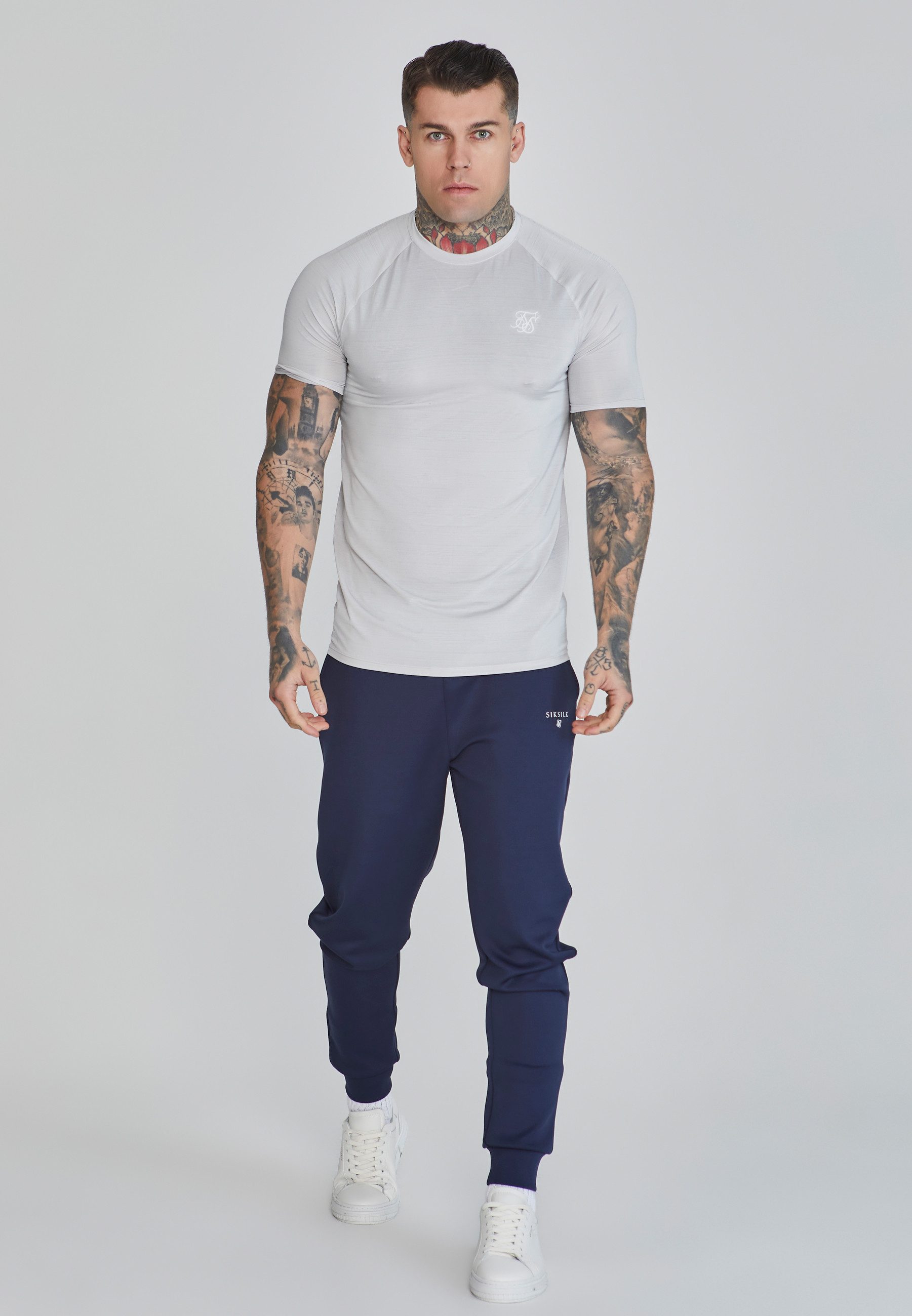 Siksilk Sweathose SikSilk Herren Marineblaue Essentials Poly Trainingshose günstig online kaufen