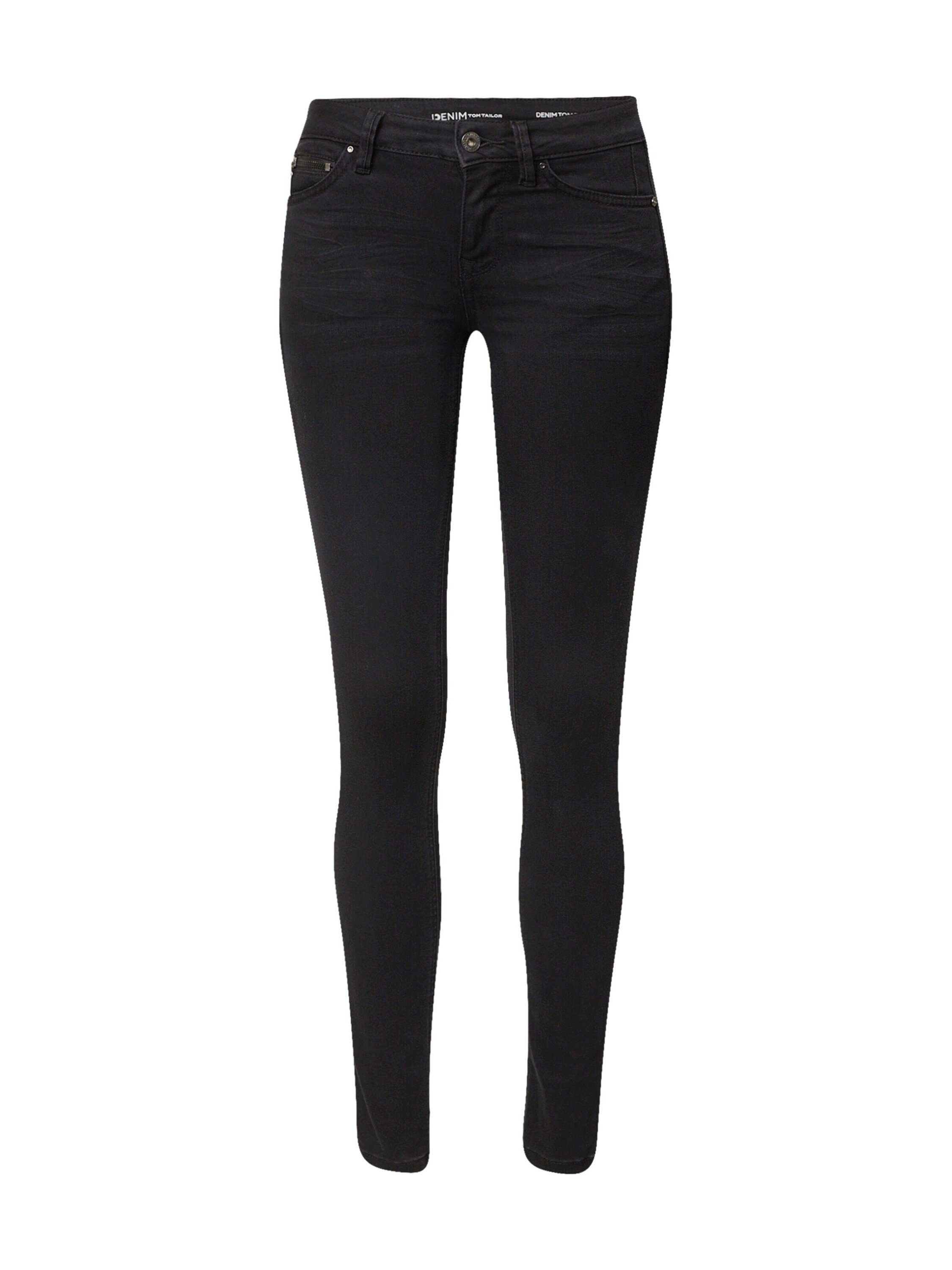 clean dark stone black denim