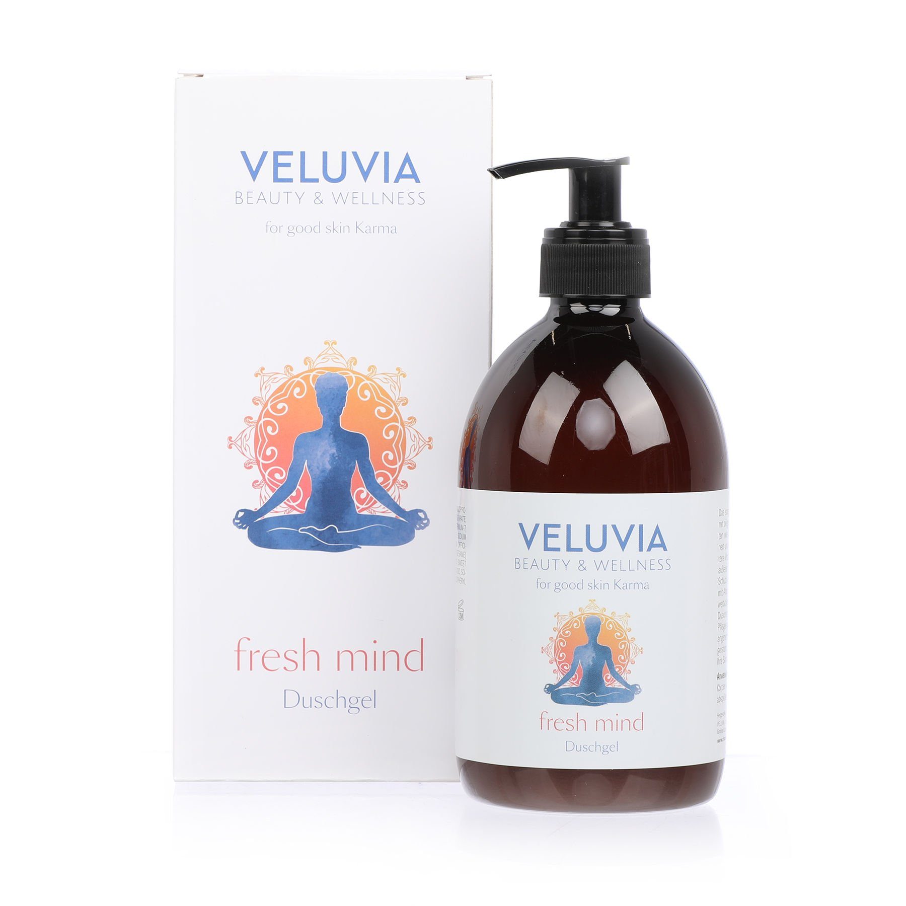 VELUVIA Beauty Duschgel Veluvia Beauty Ayurveda Duschgel, 500 ml, mit original ayurvedischen Kräutern & wertvollen Pflegeextrakten