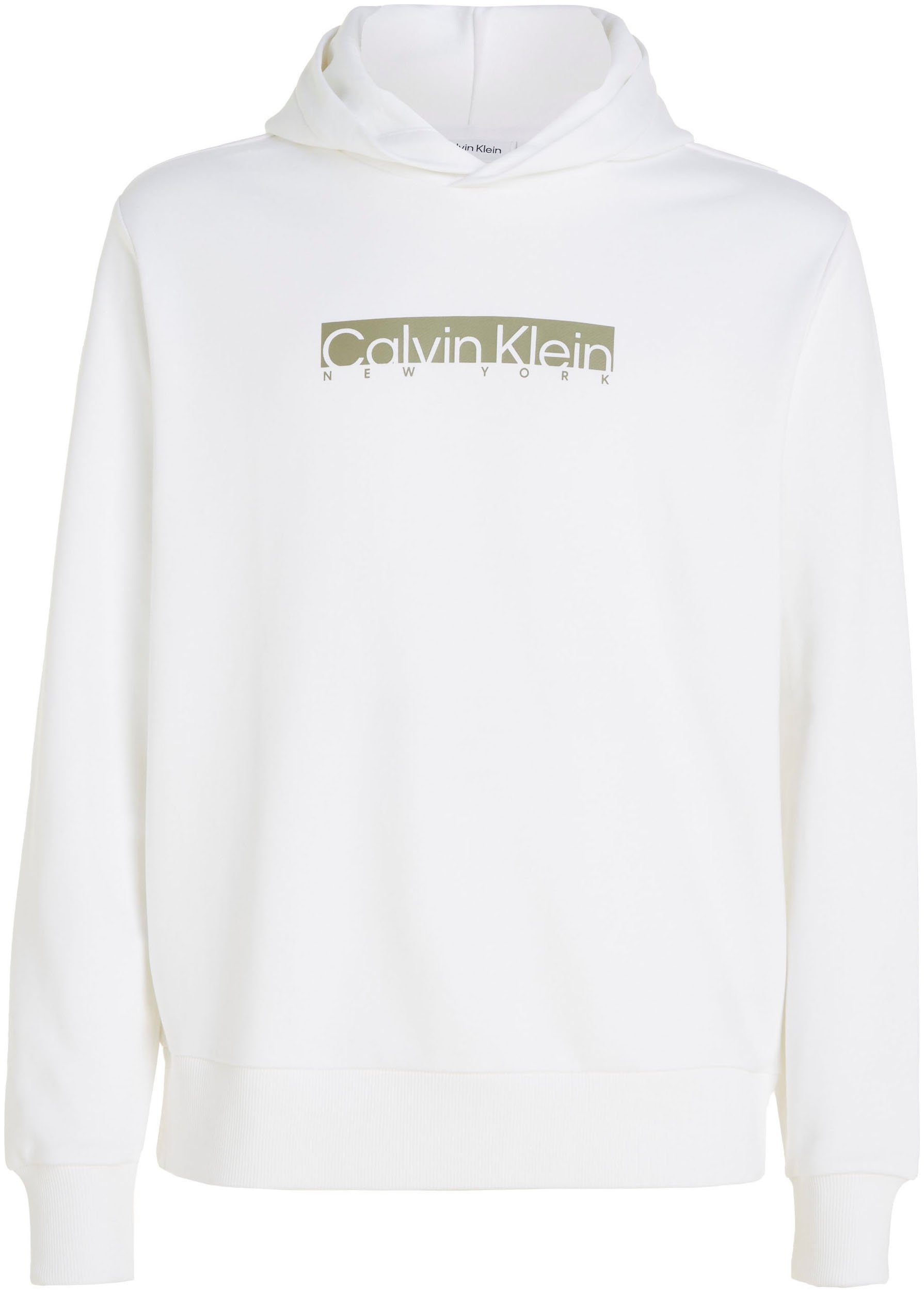 Calvin Klein Kapuzensweatshirt mit New Print York CK weiß