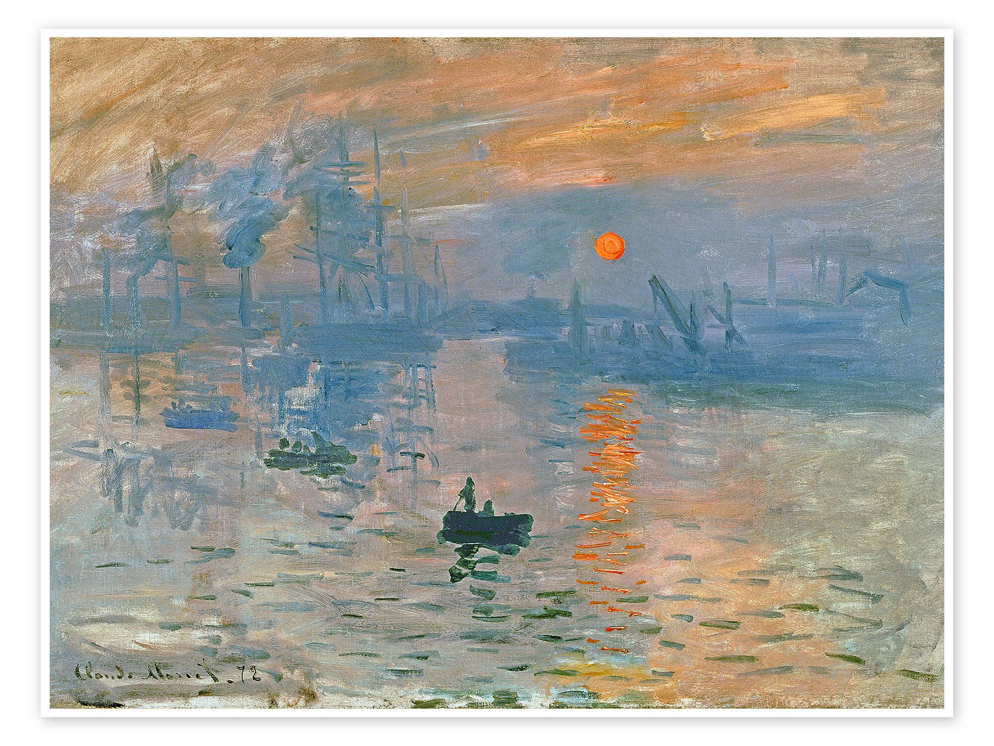 Posterlounge Poster Claude Monet, Abdruck, Sonnenaufgang, günstig online kaufen