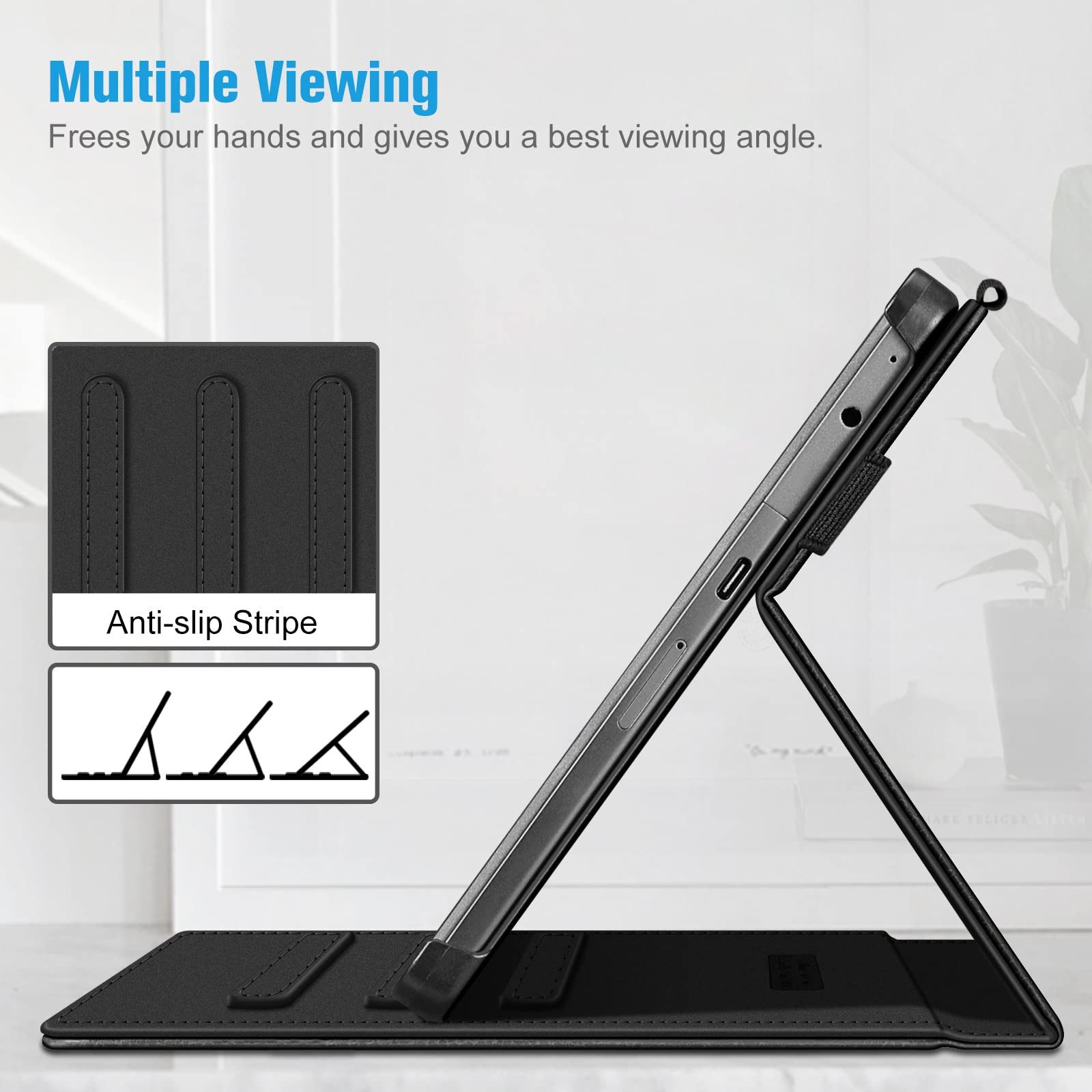 Fintie Tablet-Hülle für Lenovo Tab M10 (3. Gen) 10,1" TB328 2022, Multi-Winkel Betrachtung, mit Auto Schlaf/Wach, Nicht für Lenovo M10 Plus (3. Gen) 10,6"