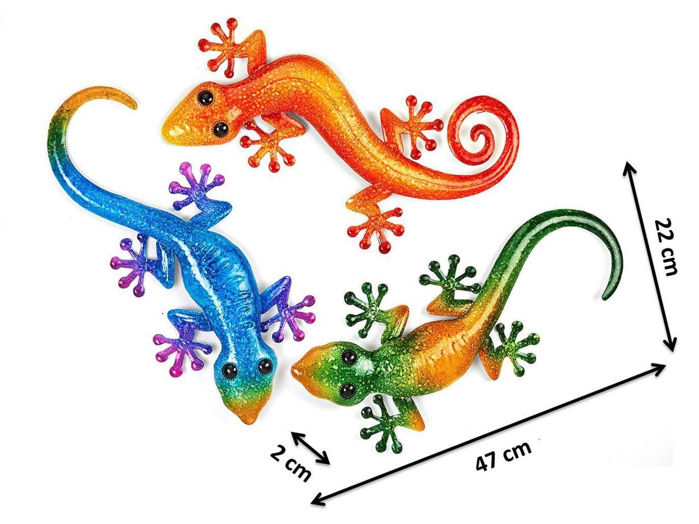 Kobolo Wandbild 3er Set Wand-Deko Gecko günstig online kaufen