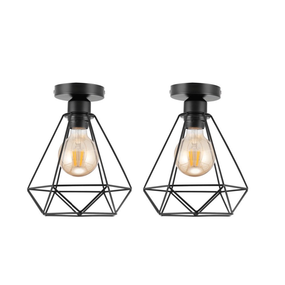 WILGOON Deckenleuchte Industrielle Hängeleuchte Vintage Lampe günstig online kaufen