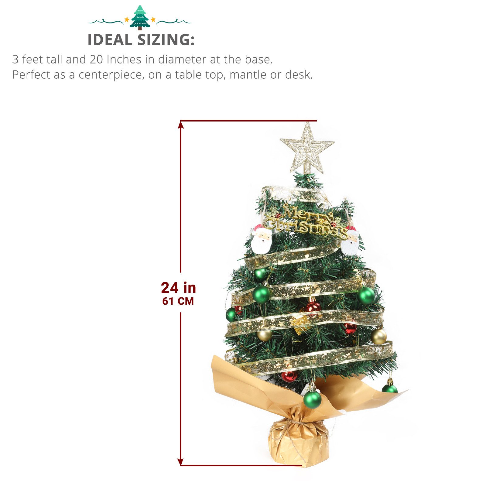 VINGLI Künstlicher Weihnachtsbaum mit Lichtern, 118/400/750/1000/1050 Zweig günstig online kaufen