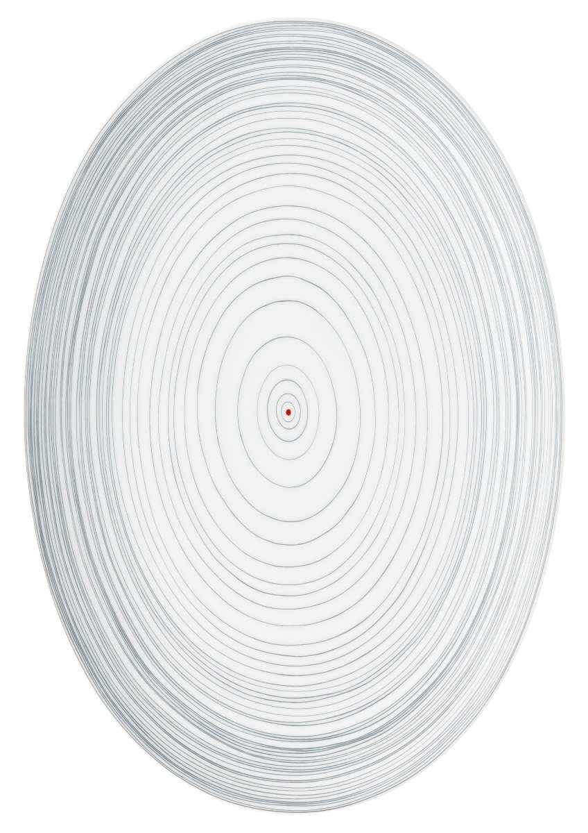 Rosenthal Servierplatte TAC Gropius Stripes 2.0 Platte 38 cm, Porzellan, (Platten), Platten