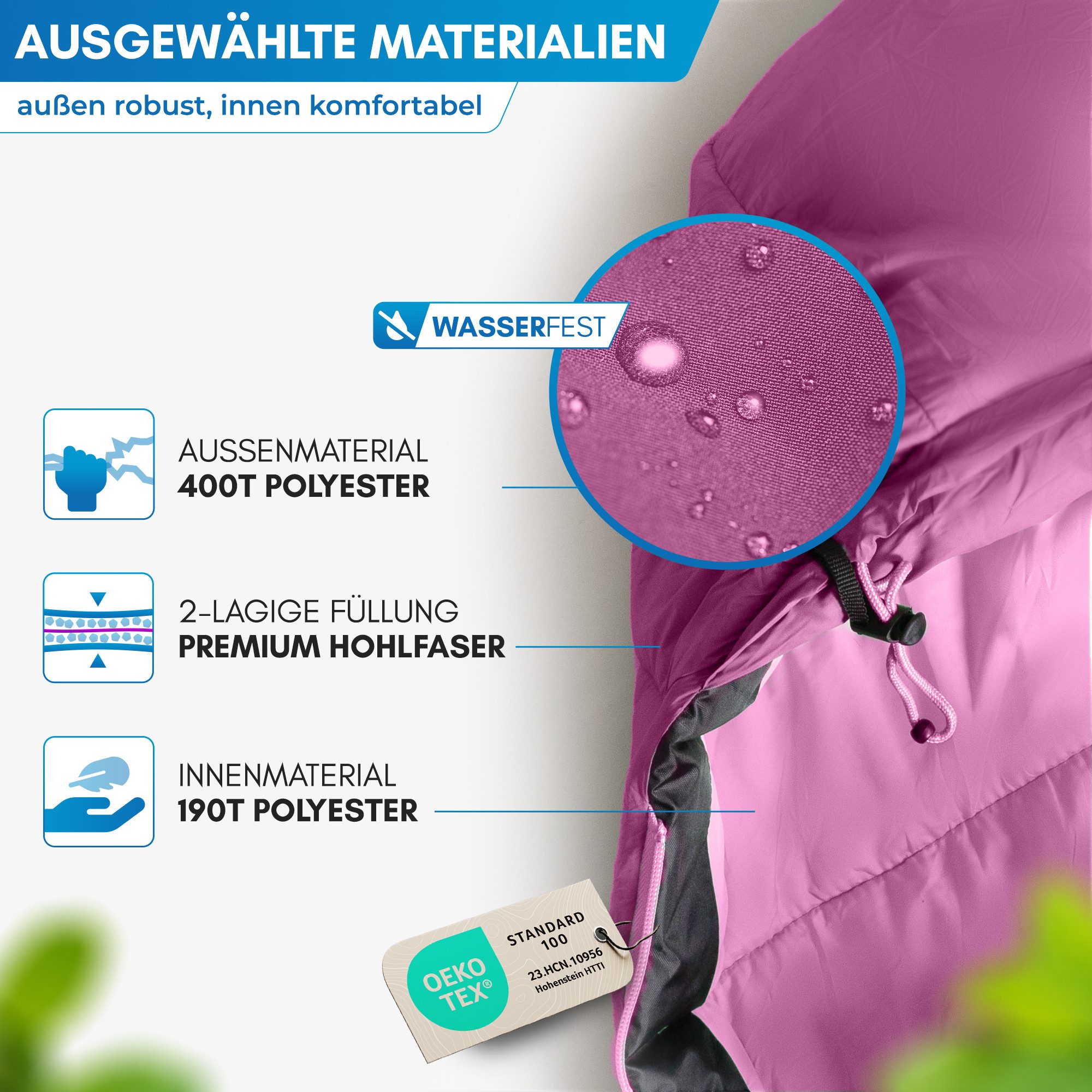 Nordmut Mumienschlafsack für Kinder mitwachsend, 3 Jahreszeiten, Camping Outdoor, leicht, warm (Spar-Set, 1 tlg., Nordmut Bukke + Kompressionsbeutel + Sticker), atmungsaktiv, wasserabweisend, kleines Packmaß, 2-Wege-Reißverschluss