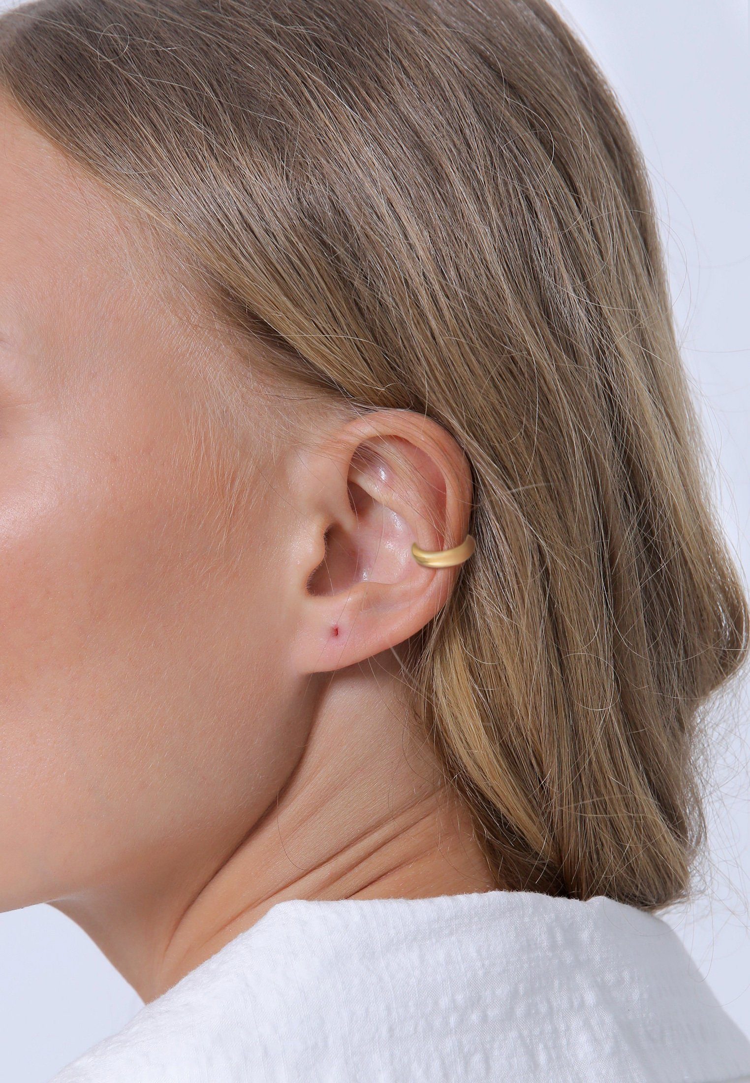 925 Markant Look Single Silber Earcuff Gold Elli Ohrklemme Basic