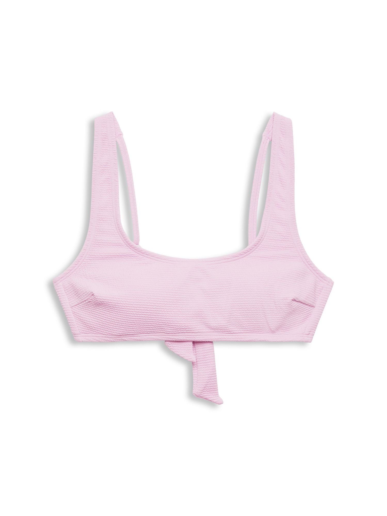 Esprit Bustier-Bikini-Top Strukturiertes Bikinitop mit weitem Dekolletee