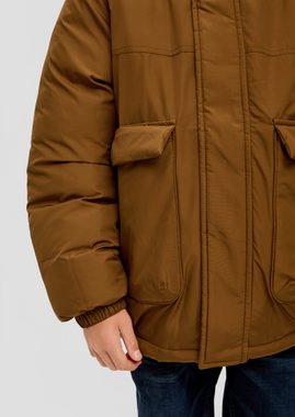 s.Oliver Outdoorjacke Jacke mit reflektierenden Prints Kontrast-Details