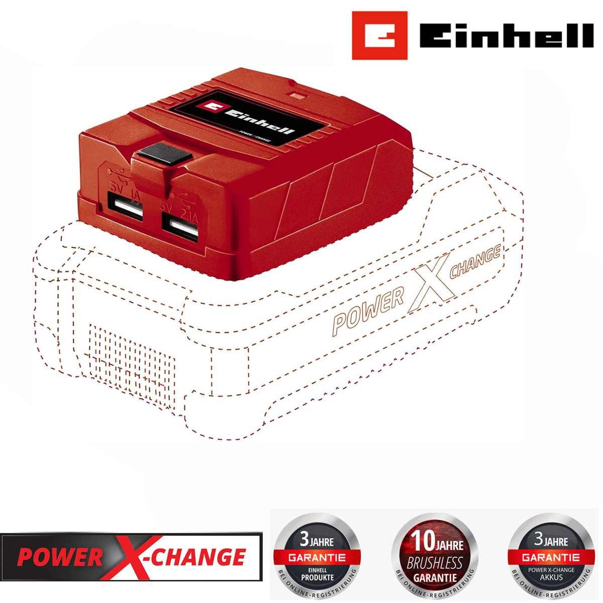 Einhell Einhell USB-Akku-Adapter TC-CP 18 Li USB-Solo für 18 V PXC Akkus Zusatz-Akku
