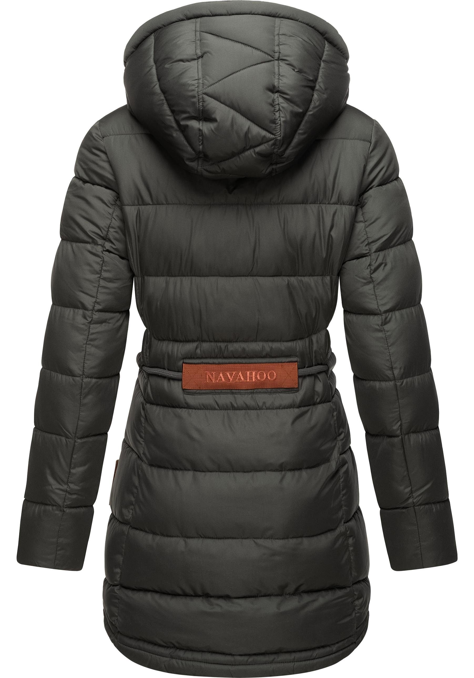 Navahoo Steppmantel Daliee Stylischer Winterparka mit abnehmbarer Kapuze
