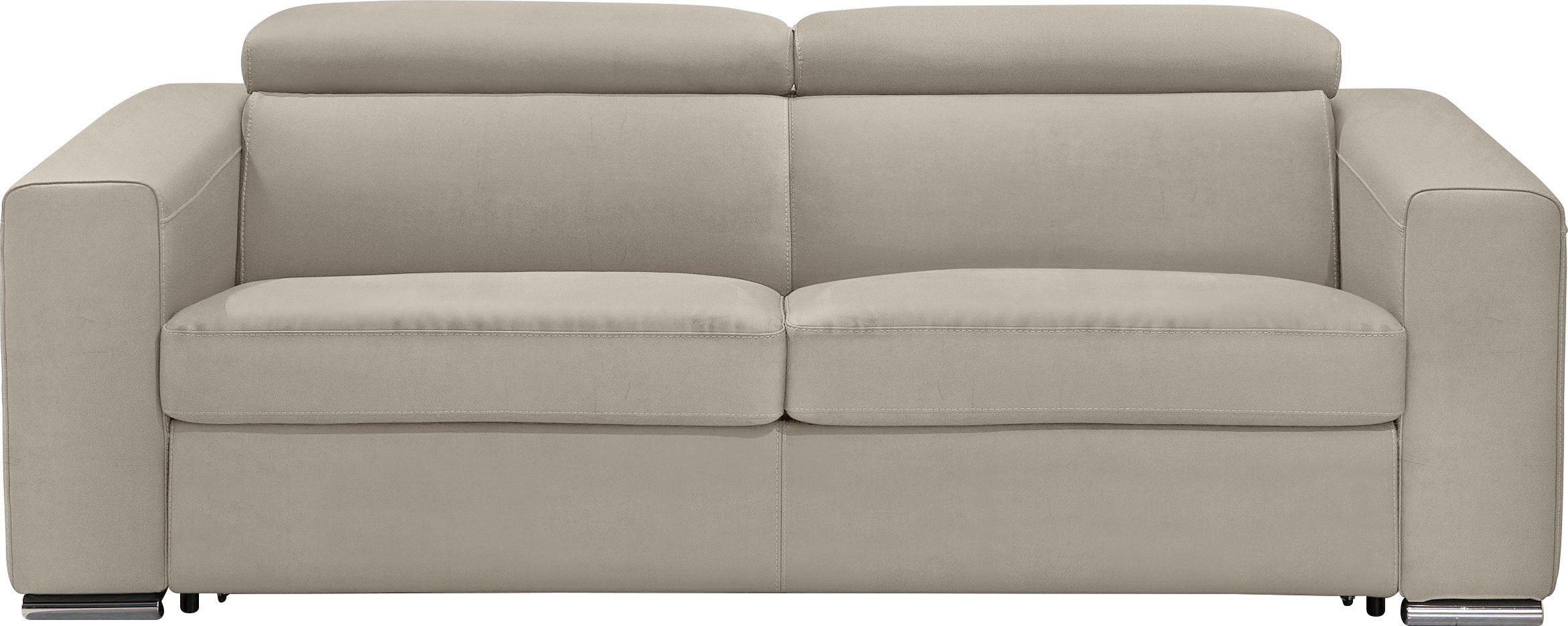 Egoitaliano 2,5-Sitzer Cabiria, Design und super Sitzkomfort, inkl. manuell verstellbarer Kopfstützen, mit Metallfüßen