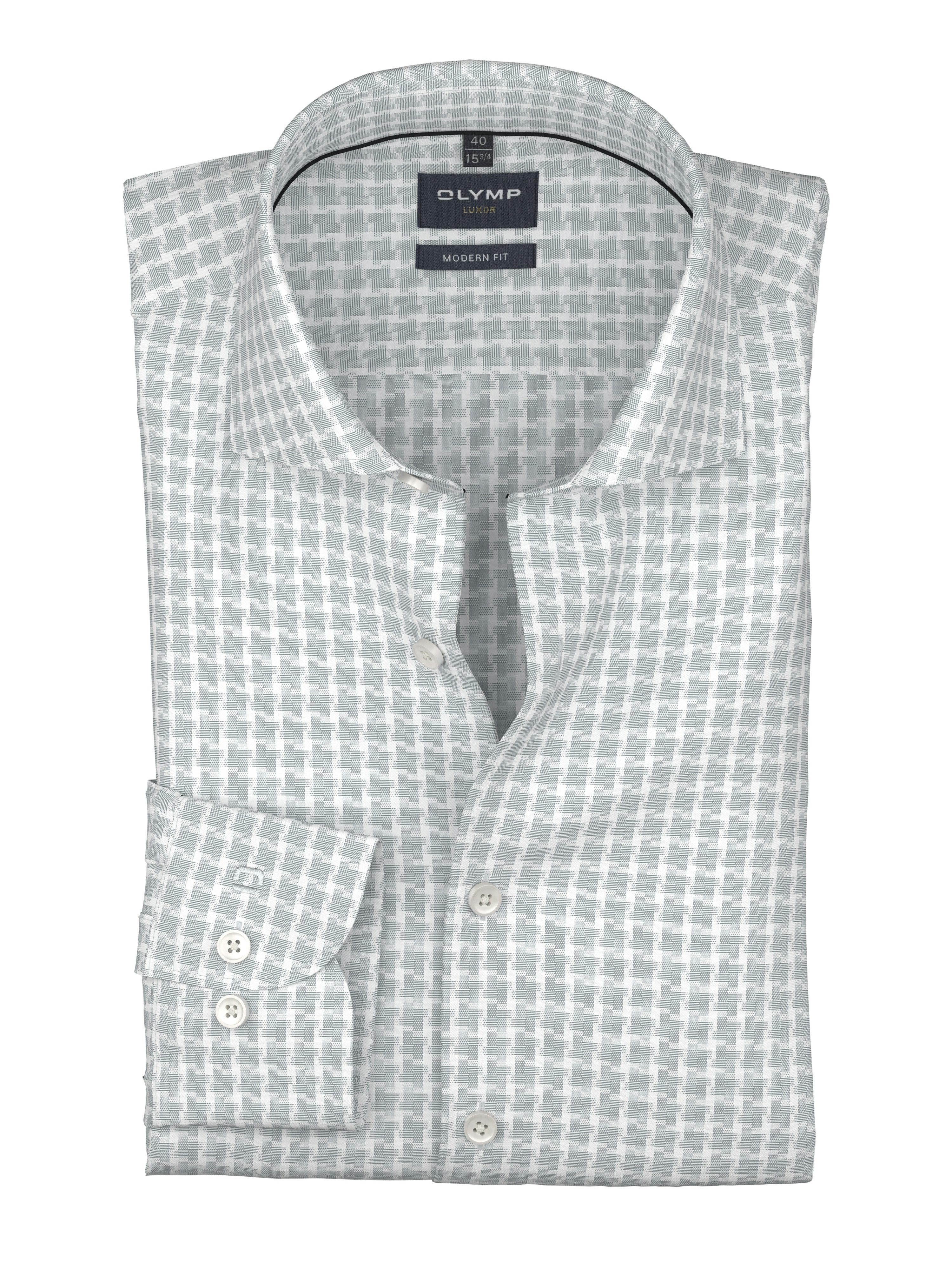 OLYMP Langarmhemd Luxor Businesshemd, modern fit, Royal Kentkragen