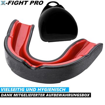 MAVURA Zahnschutz X-FIGHT Pro Mundschutz Zahnschutz Boxen Kampfsport Zahnschützer (Sport MMA Football Muay Thai Hockey), Anti Shock Anpassbar Leichte Atmung Einheitsgröße