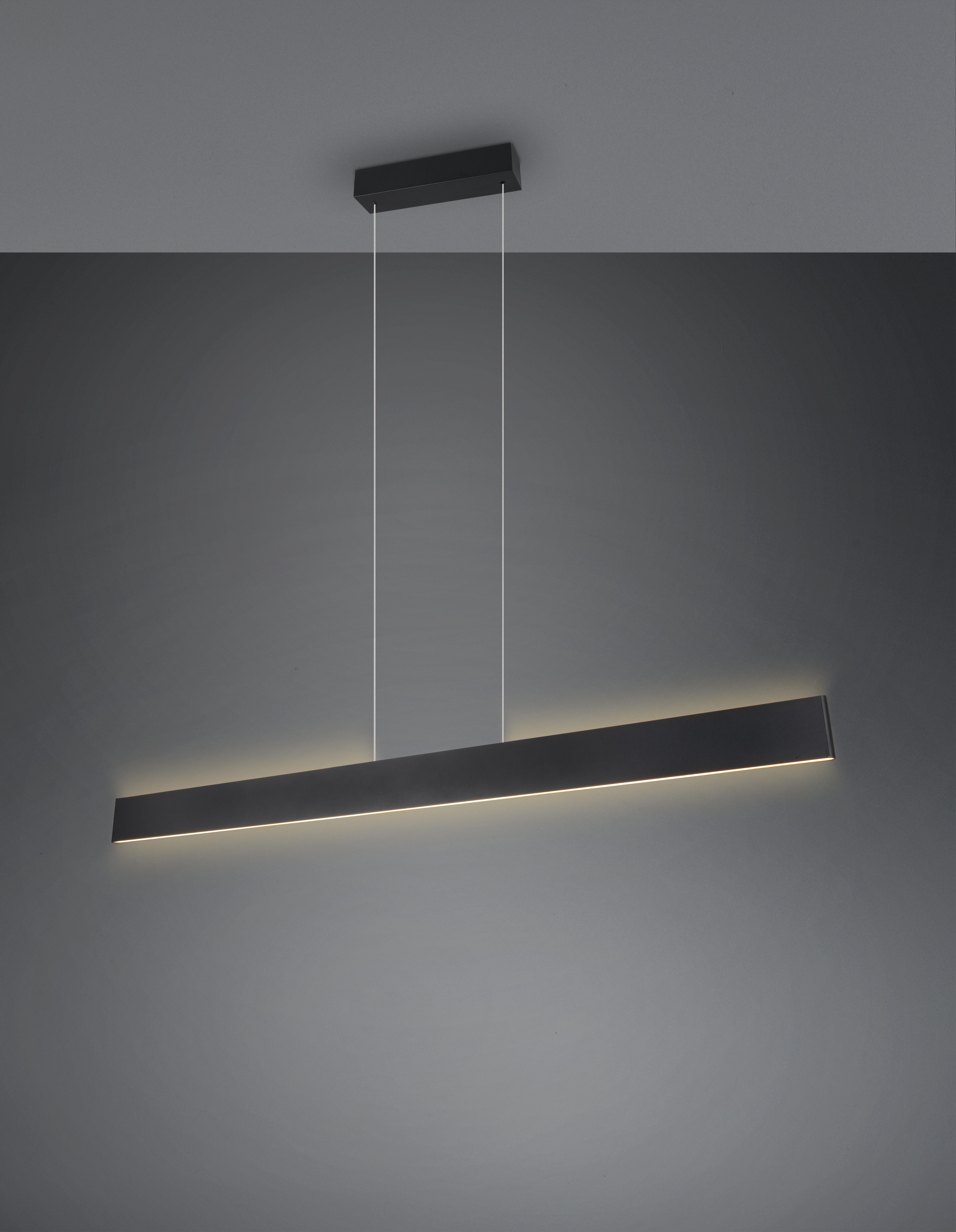 TRIO Leuchten LED Pendelleuchte GALWAY, 35W LED Hängelampe 4200 Lumen, CCT Lichtfarbe einstellbar, Dimmfunktion, LED fest integriert, Farbwechsler, warmweiß - kaltweiß, LiftMe-Funktion 60-150cm Höhe, Touch Dimmer, up-and-down Licht