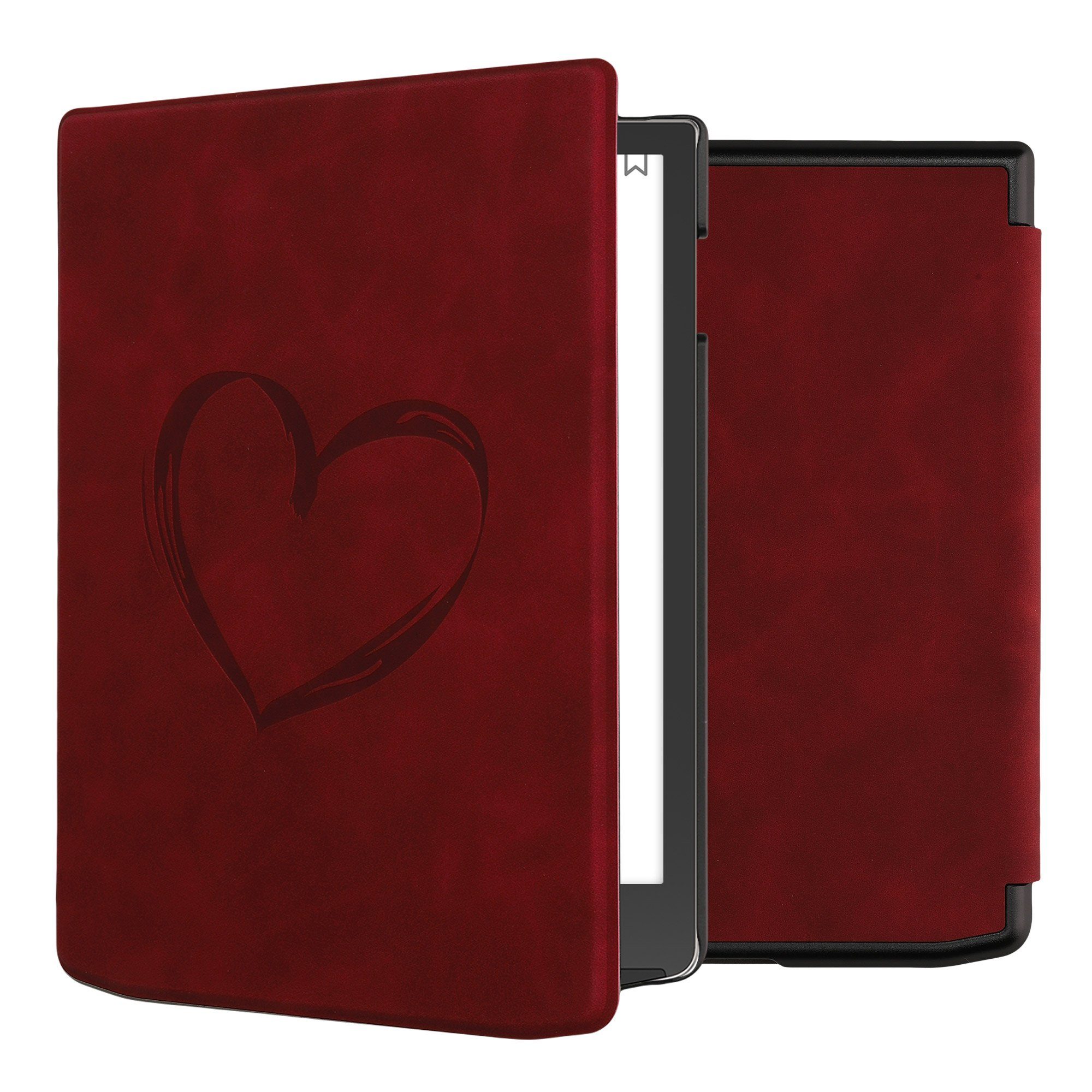 kwmobile E-Reader-Hülle Schutzhülle für Pocketbook InkPad 4 / Color 3 / Color 2 / Vivlio, eReader Flip Case mit Auto Sleep Funktion