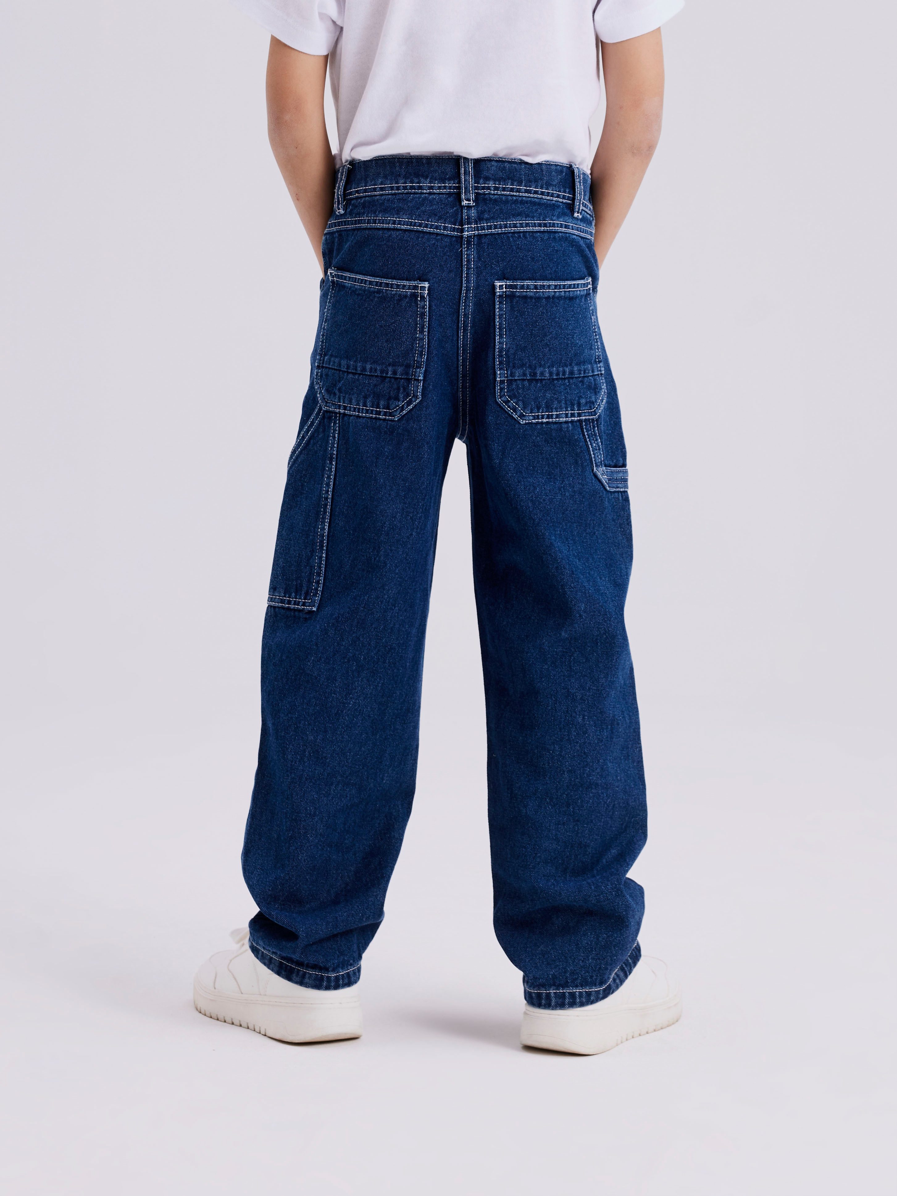 name it 5-Pocket-Jeans NKMRYAN für Jungen mit geradem Bein und 5-Pocket-Style unifarben, casual, straight fit, Baumwolle, Denim