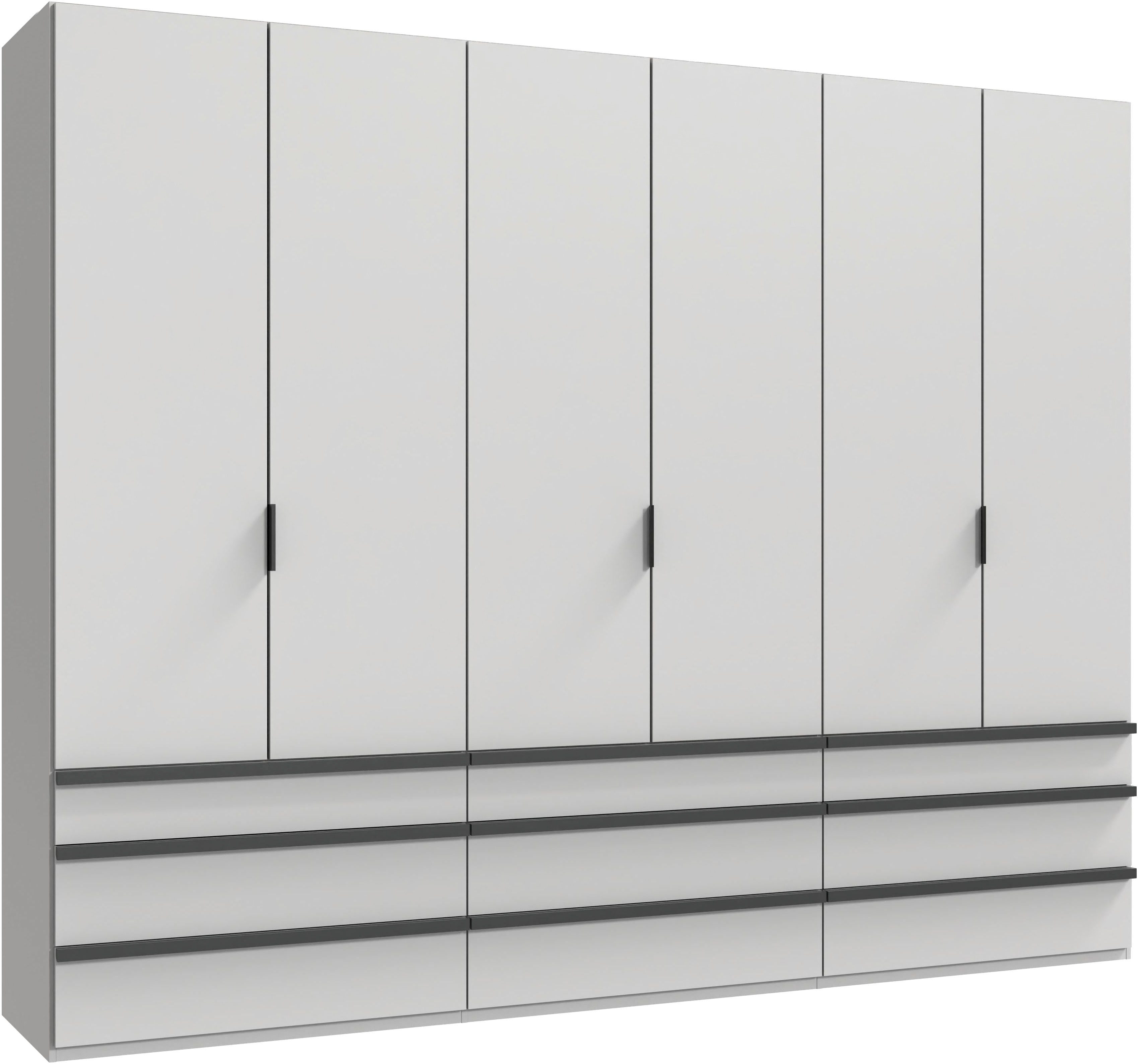 Wimex Falttürenschrank Oxford by fresh to go, in 3 Breiten und 2 Höhen, Made in Germany (mit Schubladen, wahlweise mit oder ohne Spiegel) mit hochwertigen Falttüren für den perfekten Überblick